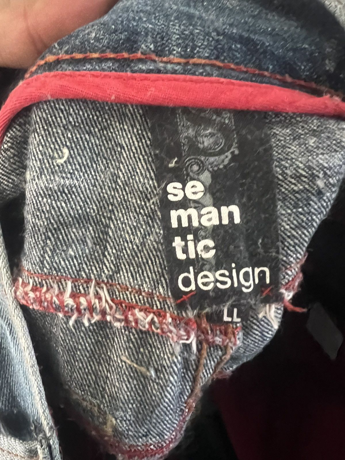 Hysteric Glamour SUPER THRASHED🔥SEMANTIC DESIGN RIPPED DENIM KURT KOBAIN Size US 33 - 13 Thumbnail