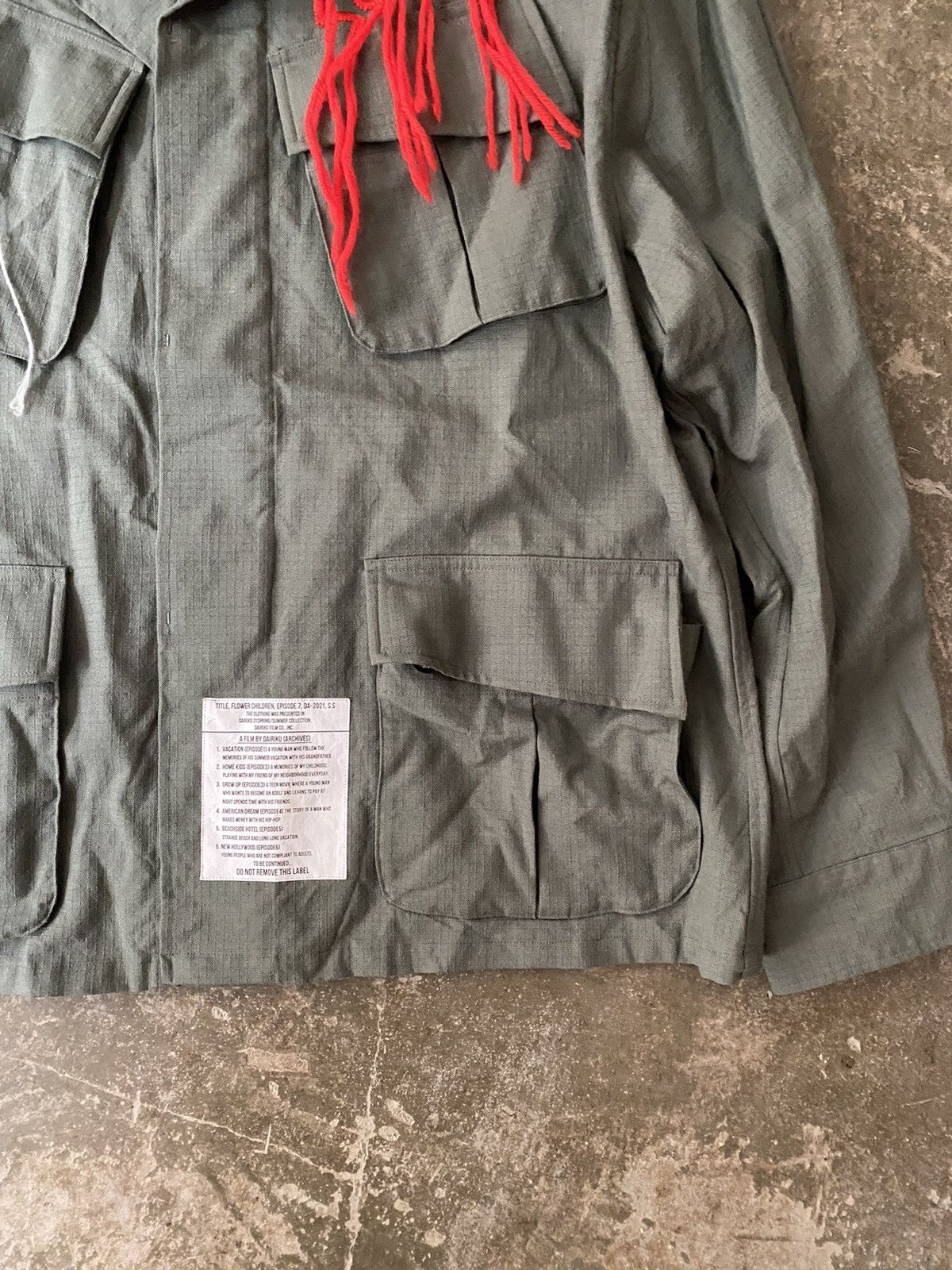Japanese Brand Dairiku Wool Ripstop Military Fatigue Jacket Kapital Visvim Size US XL / EU 56 / 4 - 5 Thumbnail