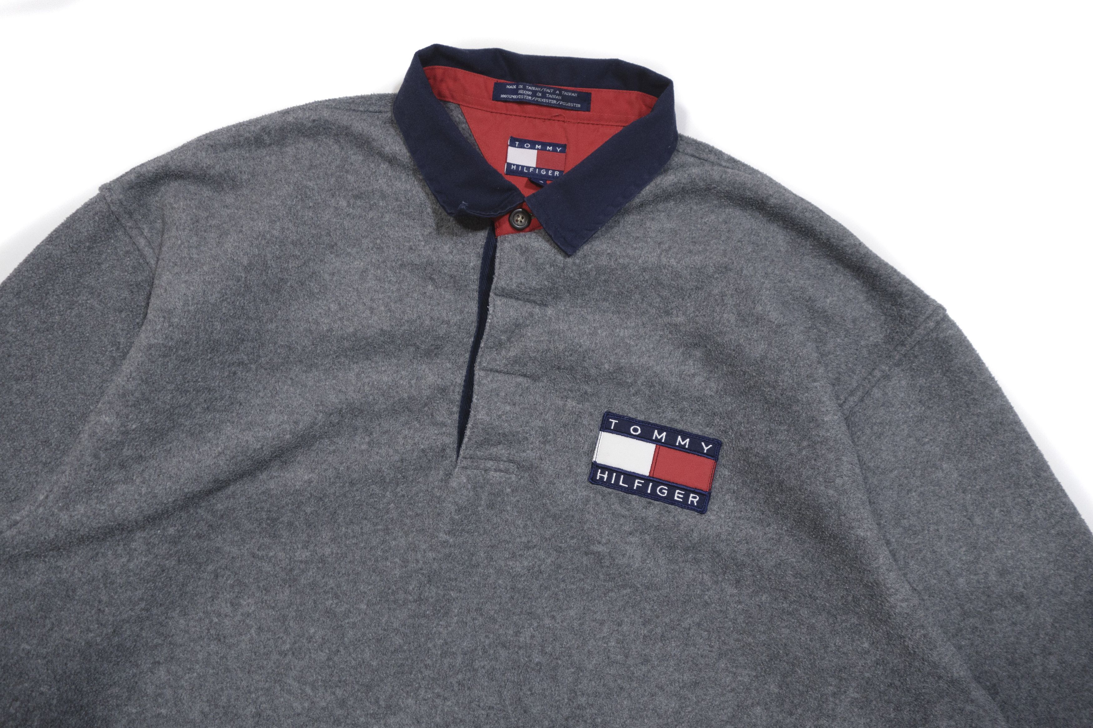 Tommy Hilfiger 90S Logo Fleece Jacket Size US L / EU 52-54 / 3 - 3 Thumbnail