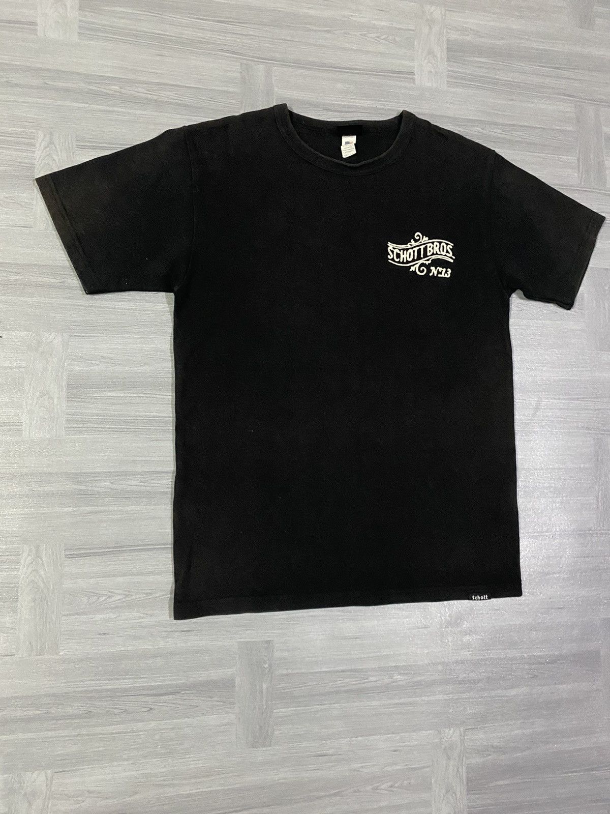 Schott Schott Bros NYC N13 Sportwear Chainstitch Embroidery T-Shirt Size US M / EU 48-50 / 2 - 9 Thumbnail