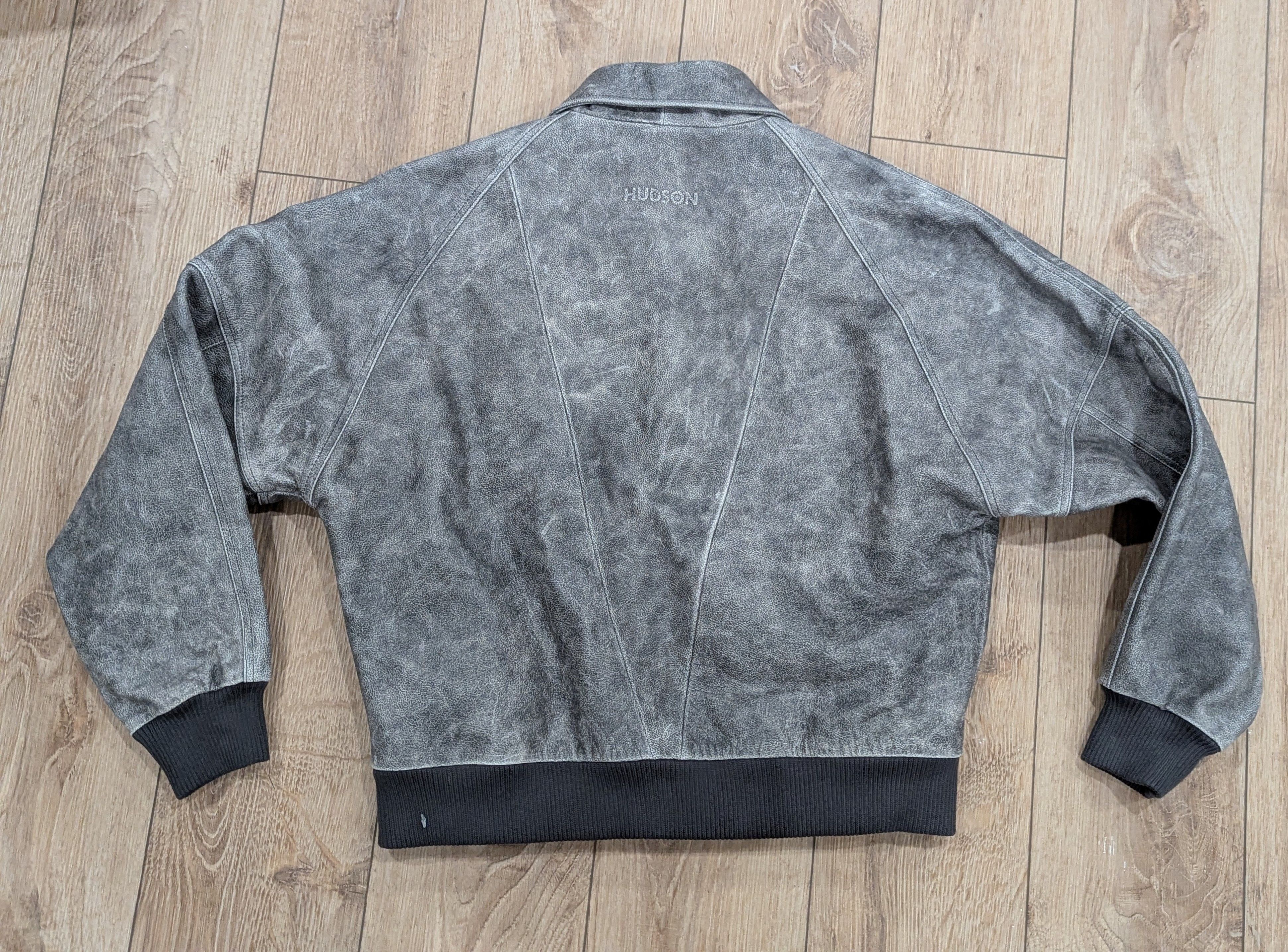 Hudson Hudson Jeans Leather Bomber Jacket Black Marble Large Size US L / EU 52-54 / 3 - 6 Thumbnail