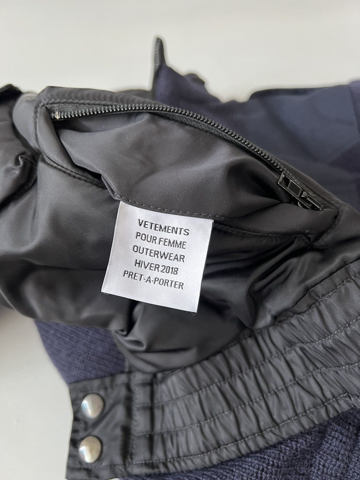 Vetements Vetements Police Reversible Knit Bomber Jacket Size US M / EU 48-50 / 2 - 8 Thumbnail