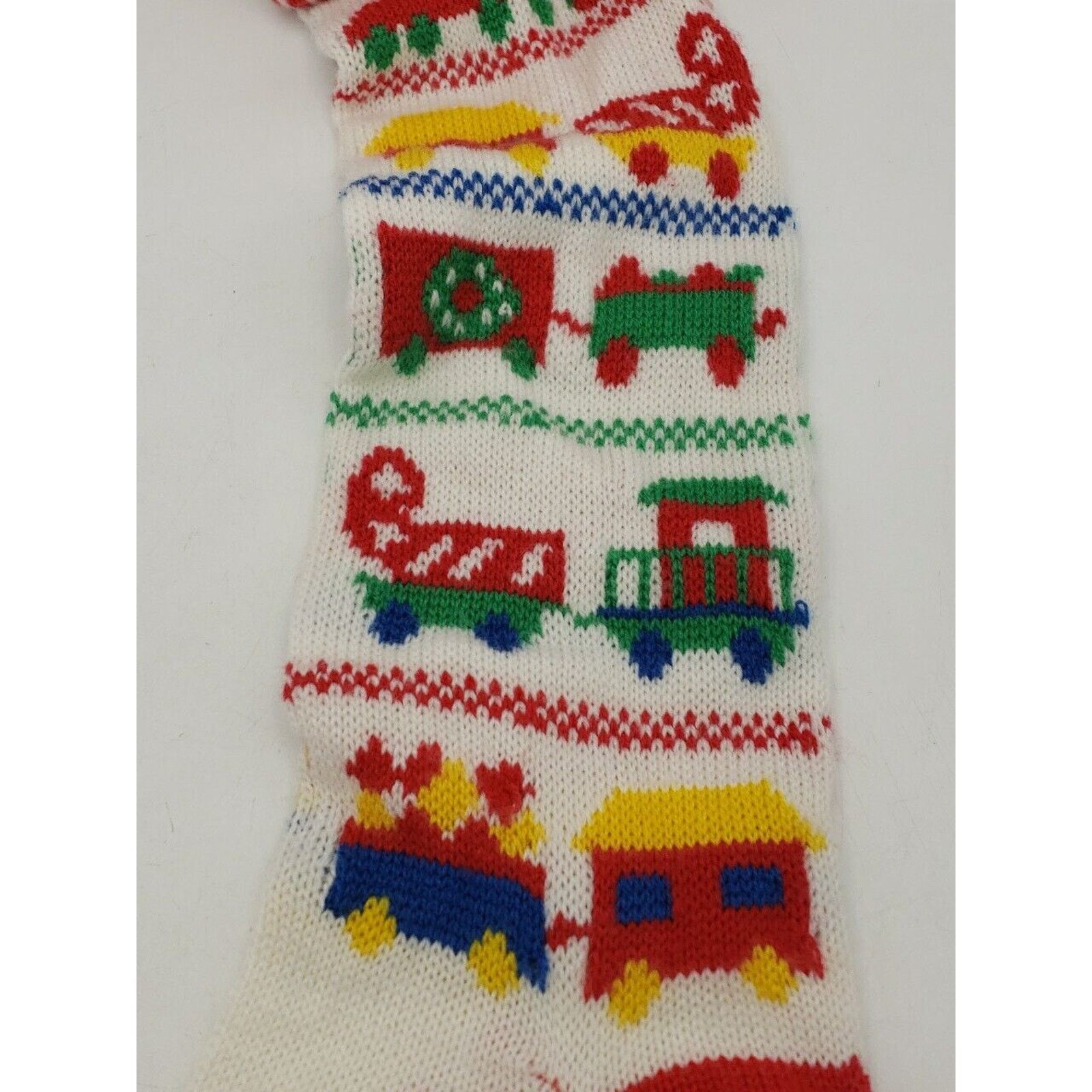 Oshkosh Oshkosh 90s Vintage Sweater Knit Christmas Stockings Toy Size ONE SIZE - 6 Thumbnail