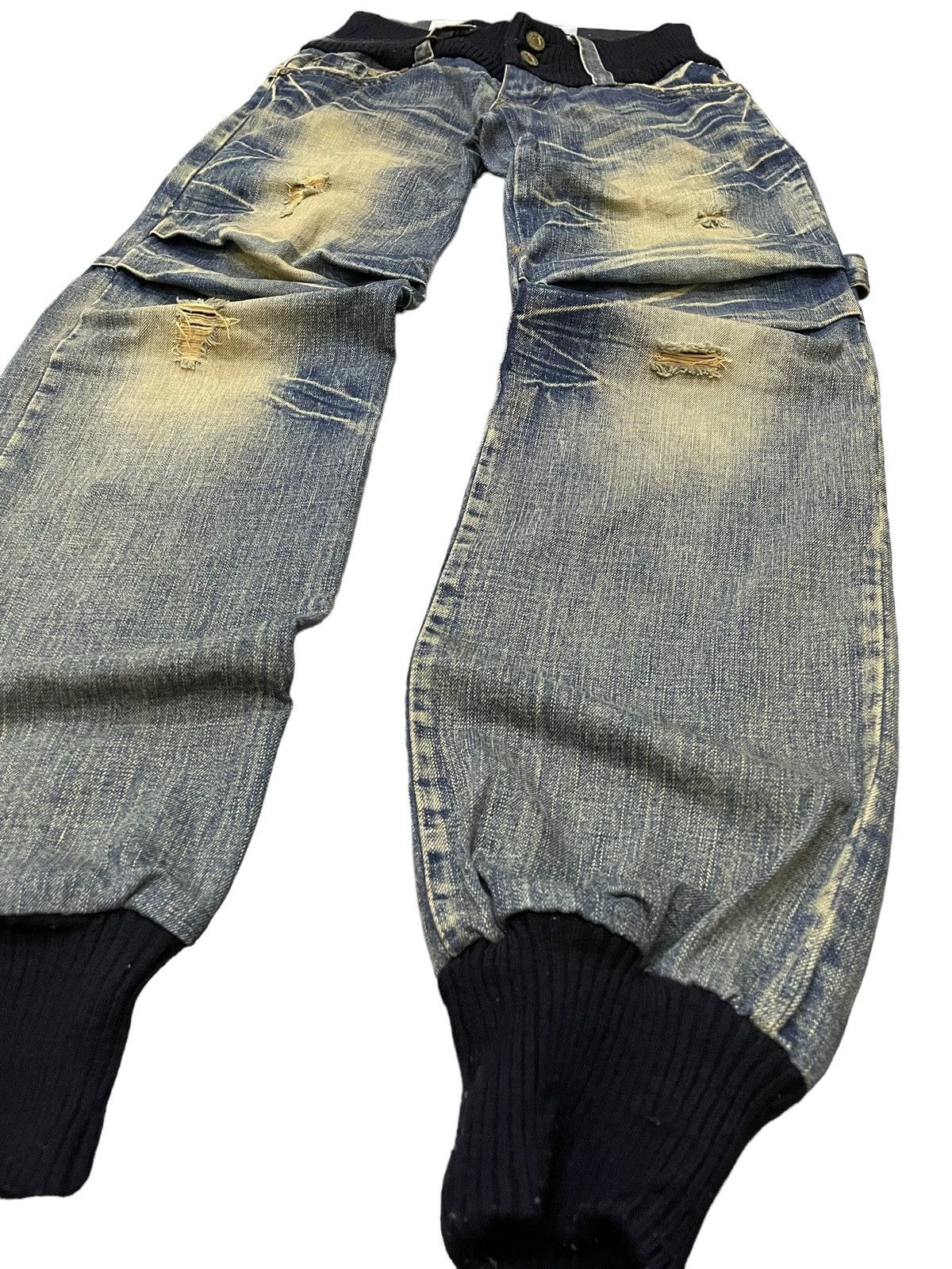 If Six Was Nine × Le Grande Bleu (L.G.B.) G.O.A LGB Junyawatanabe Style Tornado Carpenter Mud Jeans Size US 30 / EU 46 - 11 Thumbnail