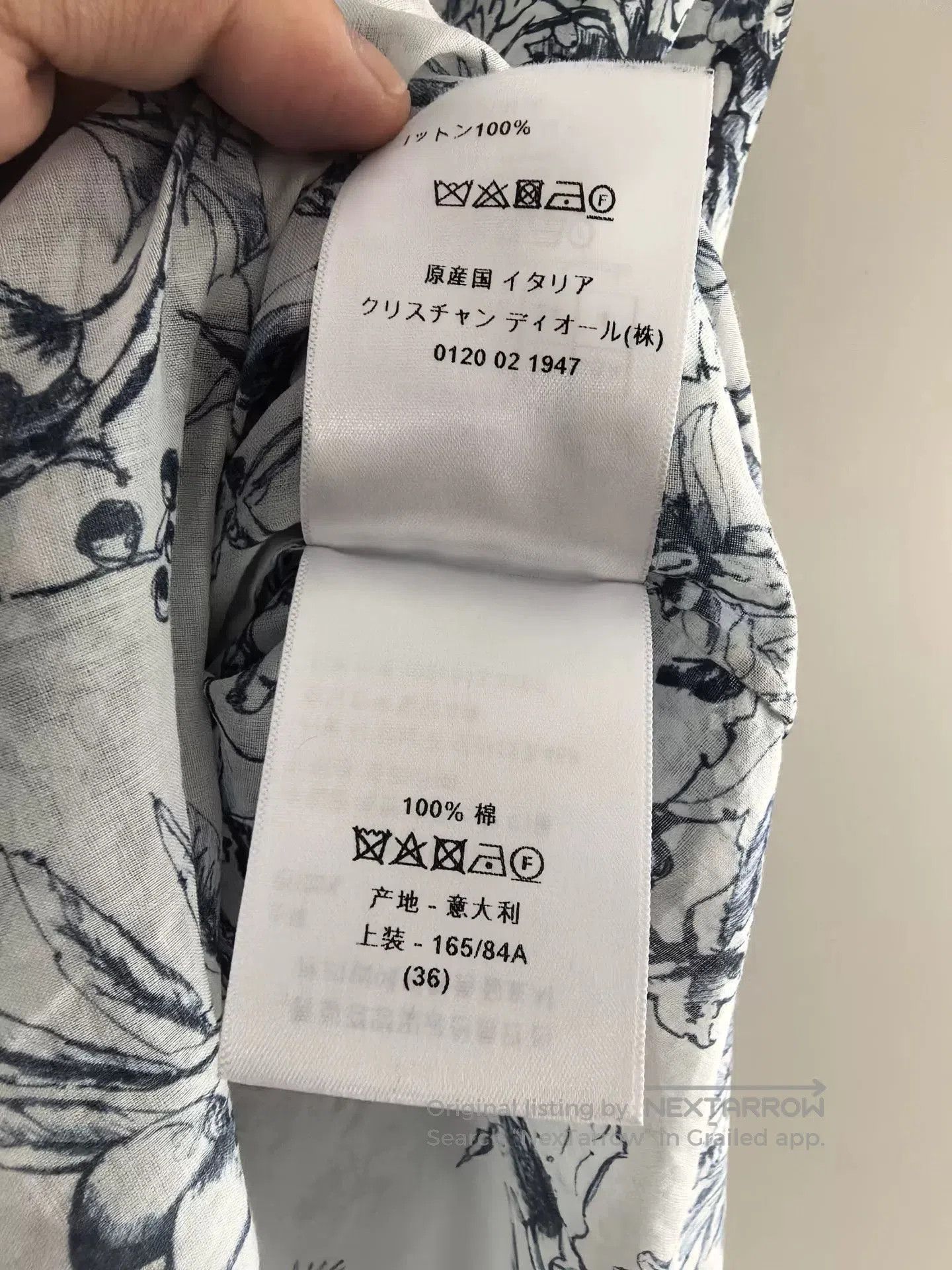 Dior DIOR Cruise Toile de Jouy Cotton Long. Size XS / US 0-2 / IT 36-38 - 5 Thumbnail