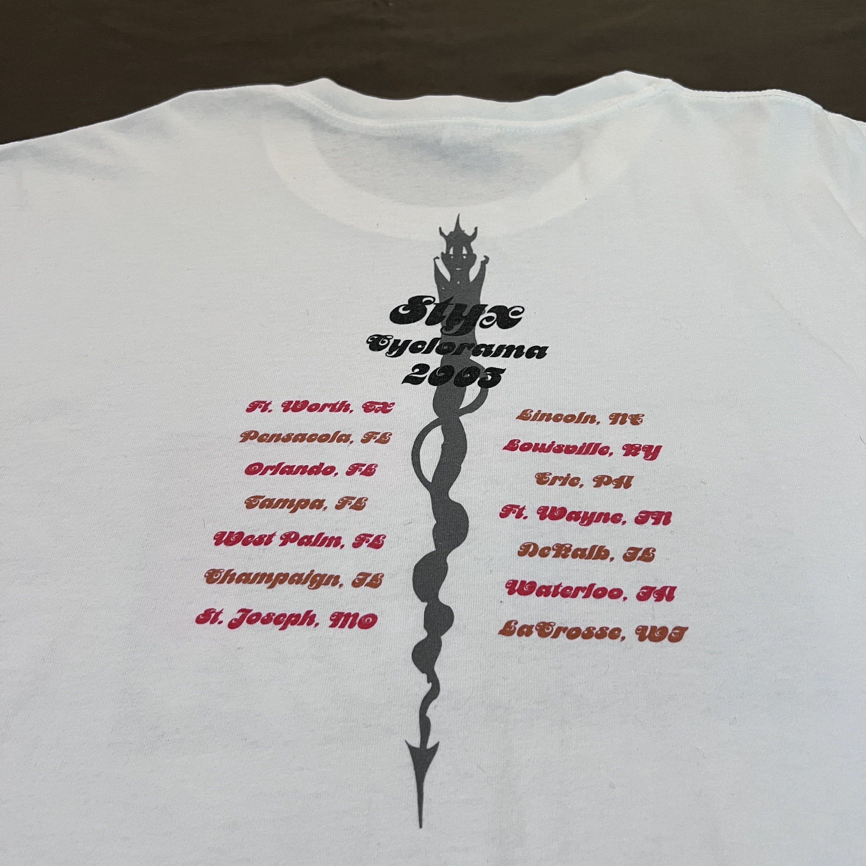 Band Tees × Vintage Vintage Y2K 2003 Styx Tour Promo Tee 4XL Oversized Size US XXL / EU 58 / 5 - 6 Thumbnail