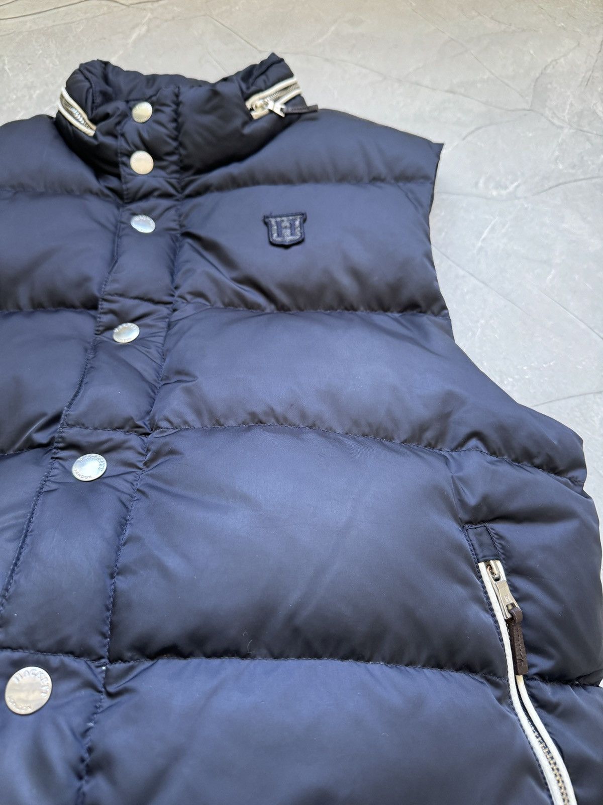Hackett Hackett London Nylon Down Puffer Vest Navy Inner Hood Size US M / EU 48-50 / 2 - 8 Thumbnail