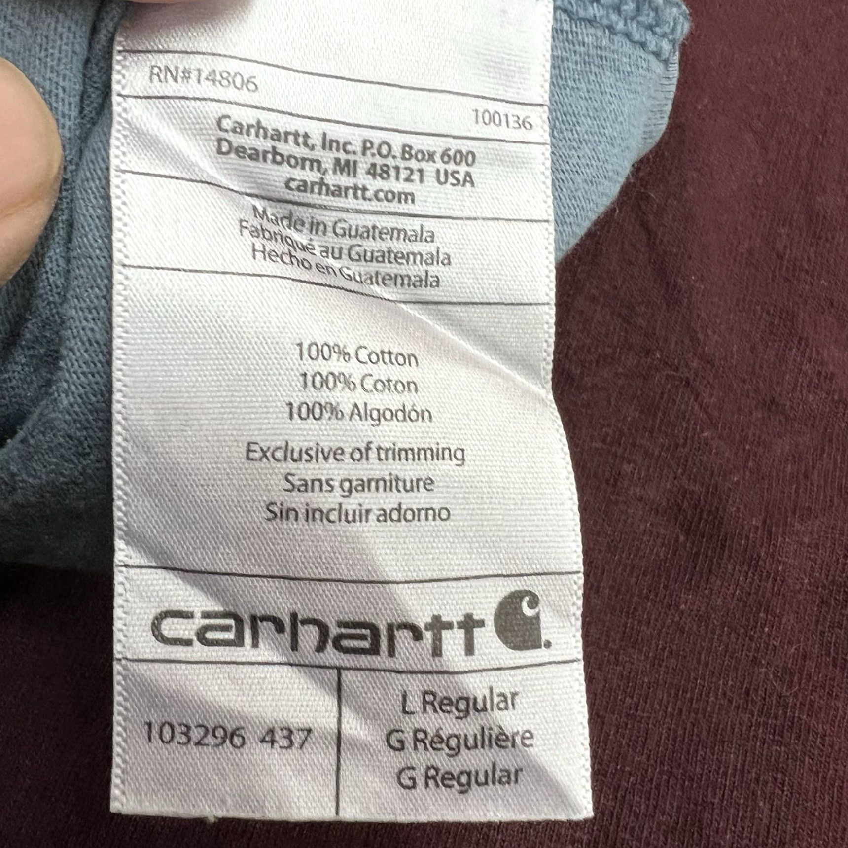 Carhartt VINTAGE Carhartt Men's Short Sleeve T-Shirt Size L Crew Neck Gray Pockets Outdoor 2010s Size US L / EU 52-54 / 3 - 7 Thumbnail