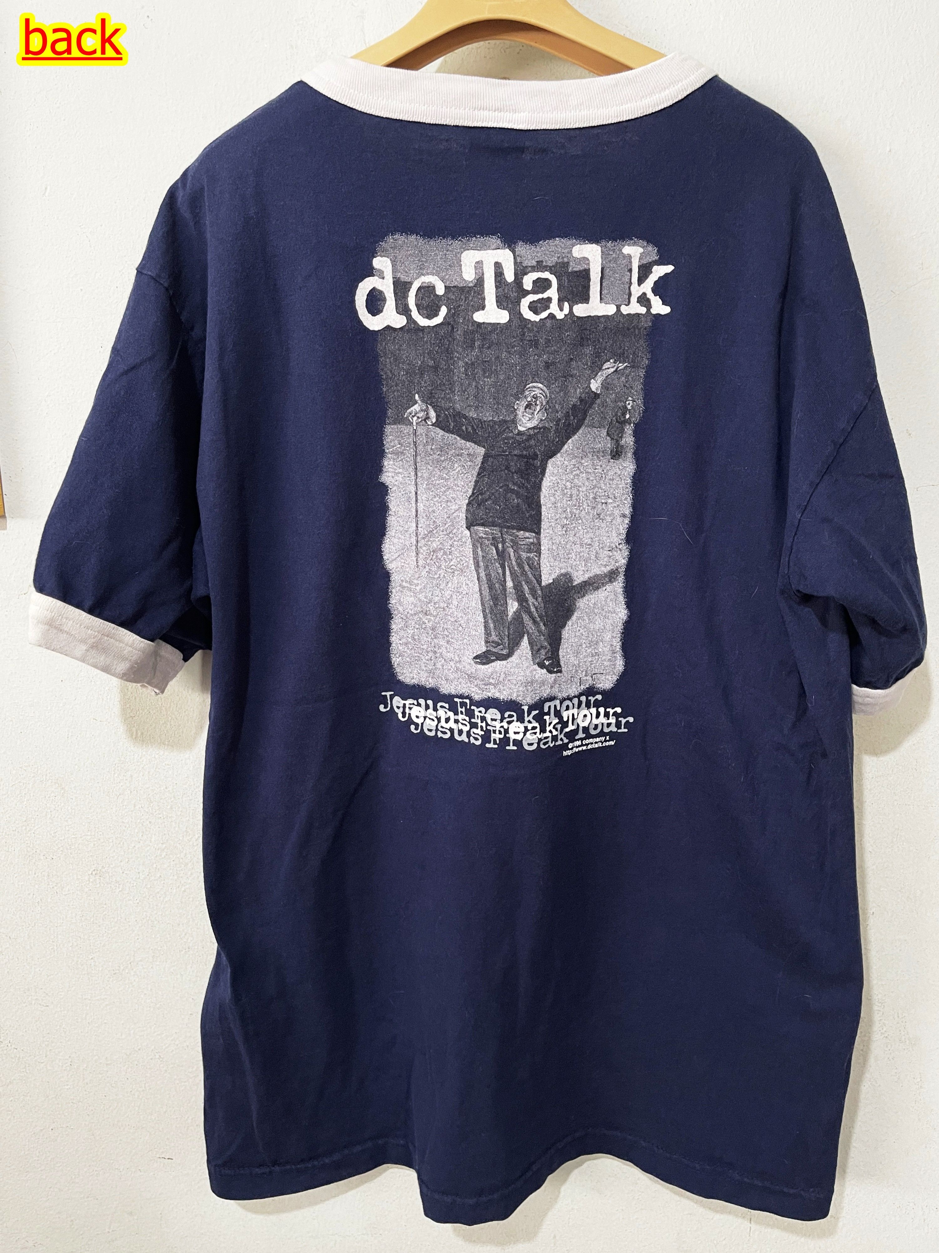 Band Tees × Vintage Vintage 90s DC Talk Ringer Tee Size US L / EU 52-54 / 3 - 1 Thumbnail