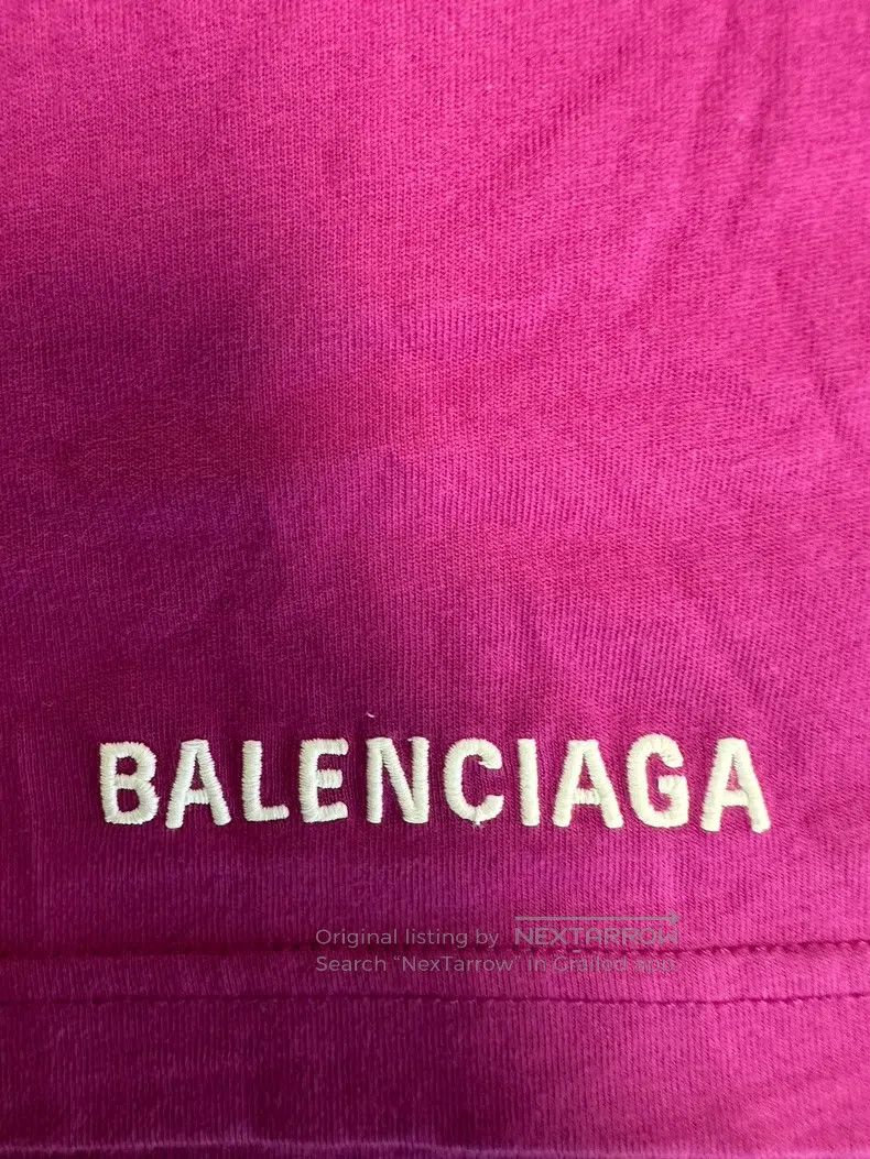 Balenciaga Balenciaga Solid Color Crew Neck Cotton Short Sleeve Size US S / EU 44-46 / 1 - 3 Thumbnail