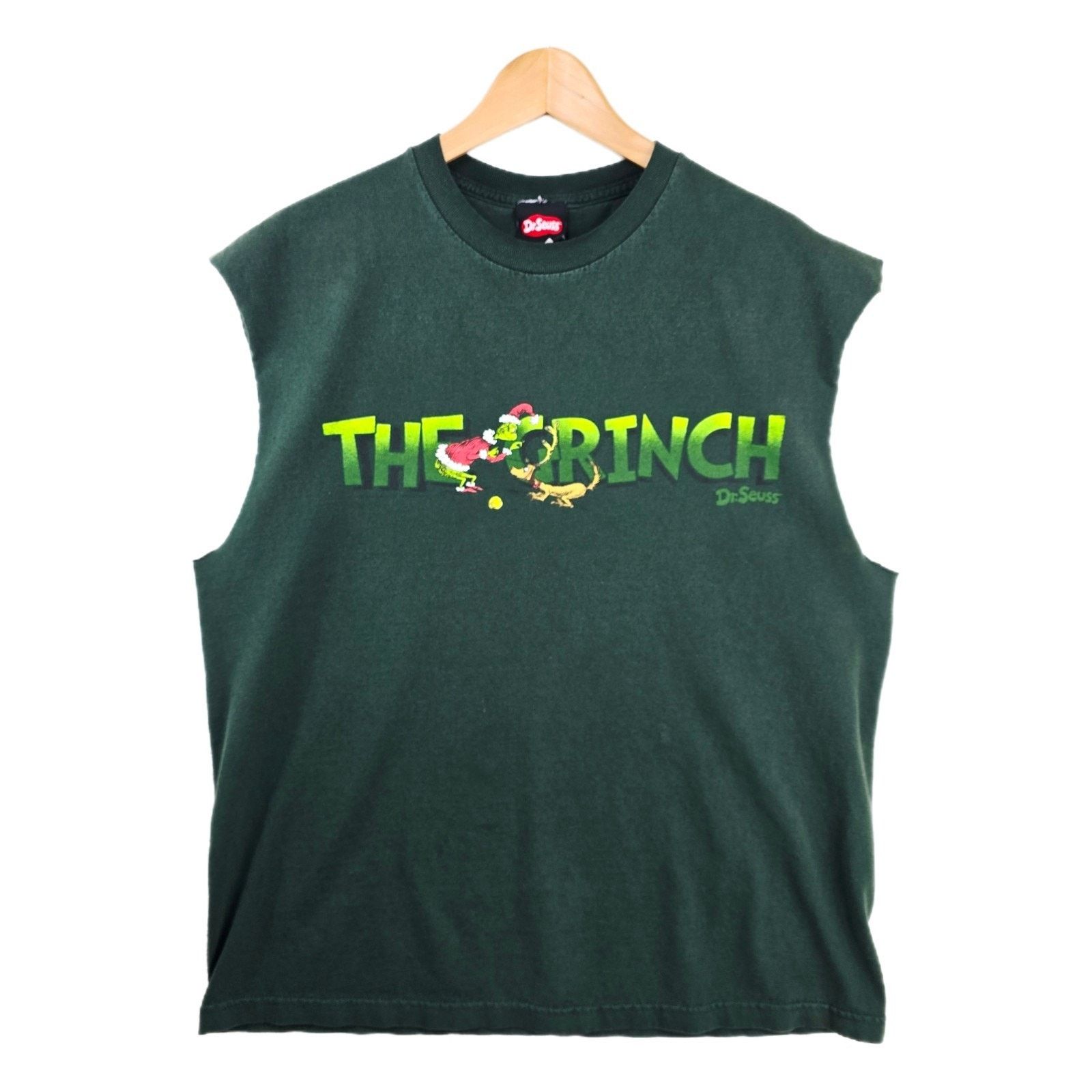Alstyle Vtg Dr. Seuss The Grinch Shirt XL Green Christmas Chopped Size US XL / EU 56 / 4 - 1 Thumbnail