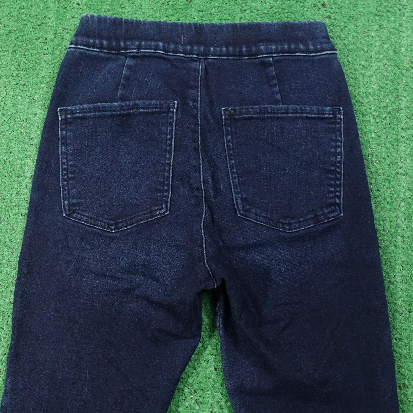 Express Express Jeans Womens Small Short Blue Skinny High Rise Stretch Denim Jegging Size 28" / US 6 / IT 42 - 6 Thumbnail
