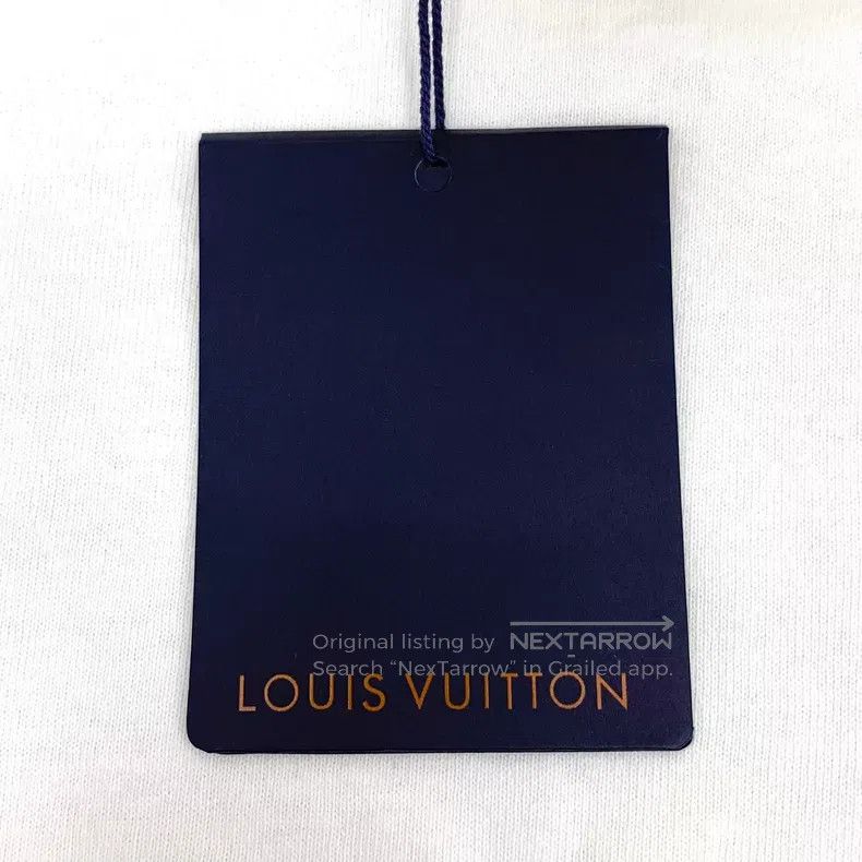 Louis Vuitton Louis Vuitton 23 White Chain Cotton Crew Neck Short Sleeve Size US S / EU 44-46 / 1 - 6 Thumbnail