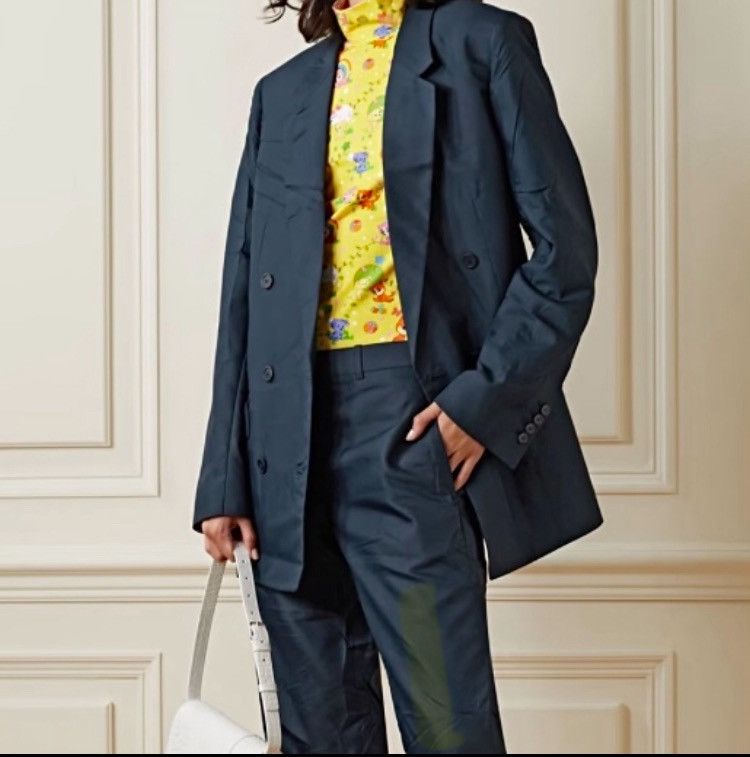 Balenciaga Balenciaga Crinkled Nylon/ Cupro Blazer Unisex Size M / US 6-8 / IT 42-44 - 2 Thumbnail