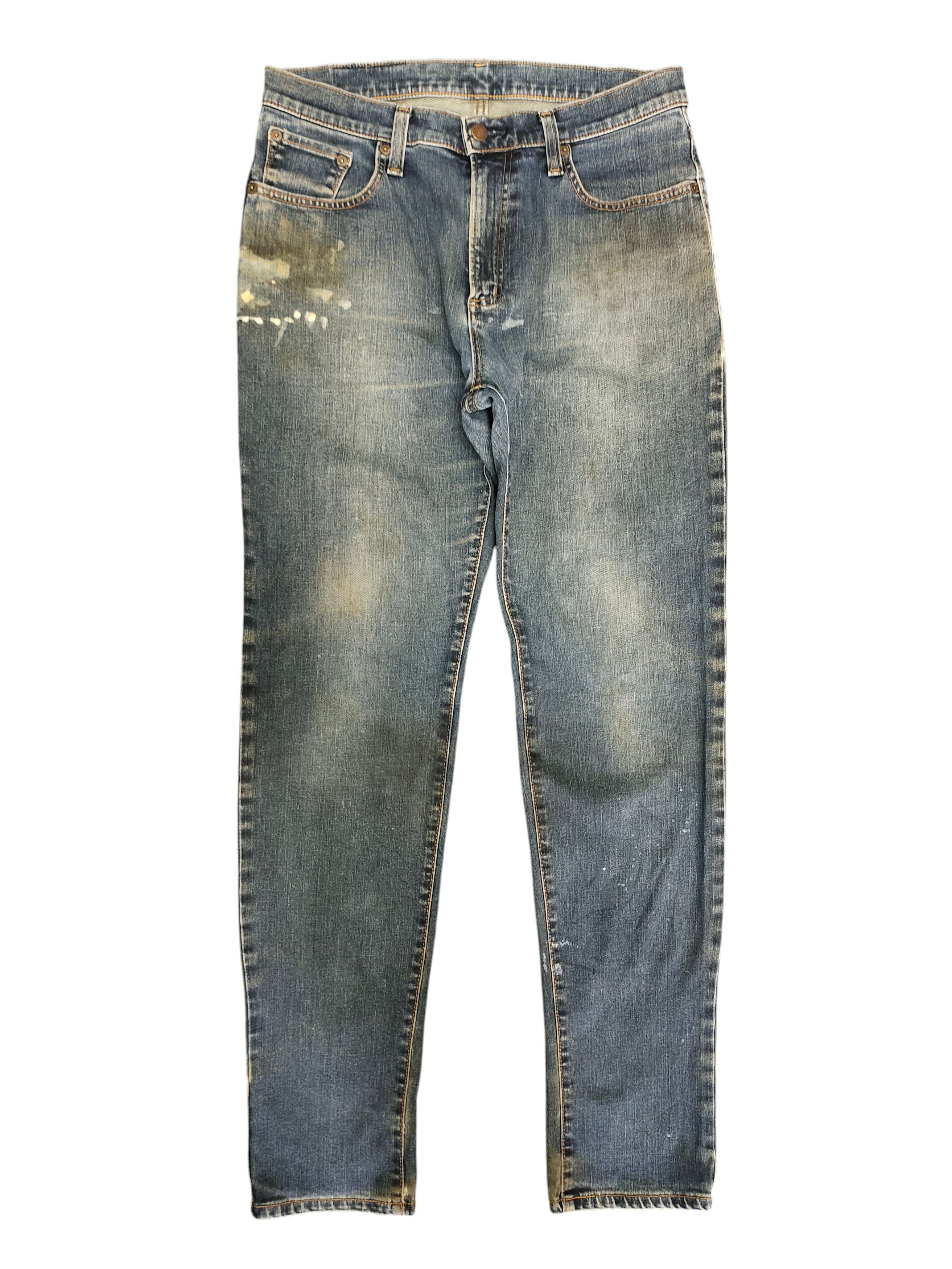 Vintage Edwin Distress Faded Denim Jeans E407F