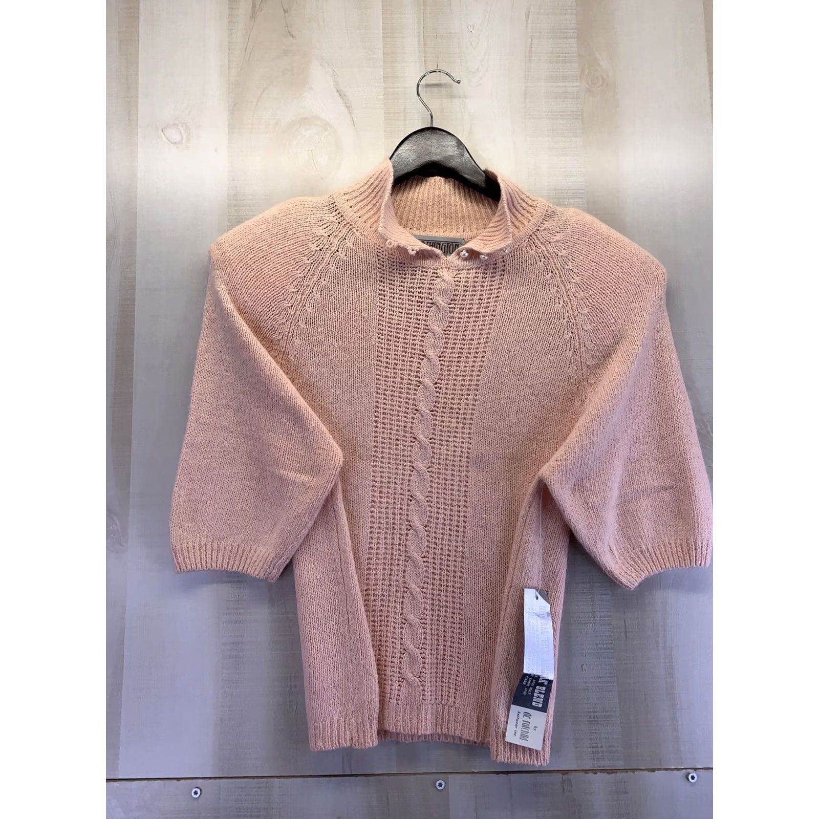 Worthington - Keeps exact spelling and capitalization (Vintage, Worthington De Rothchild, Pink, S, Nylon, Silk/Lambswool Angora - 1970-80s, Womens Clothing NWT) Size S / US 4 / IT 40 - 5 Thumbnail