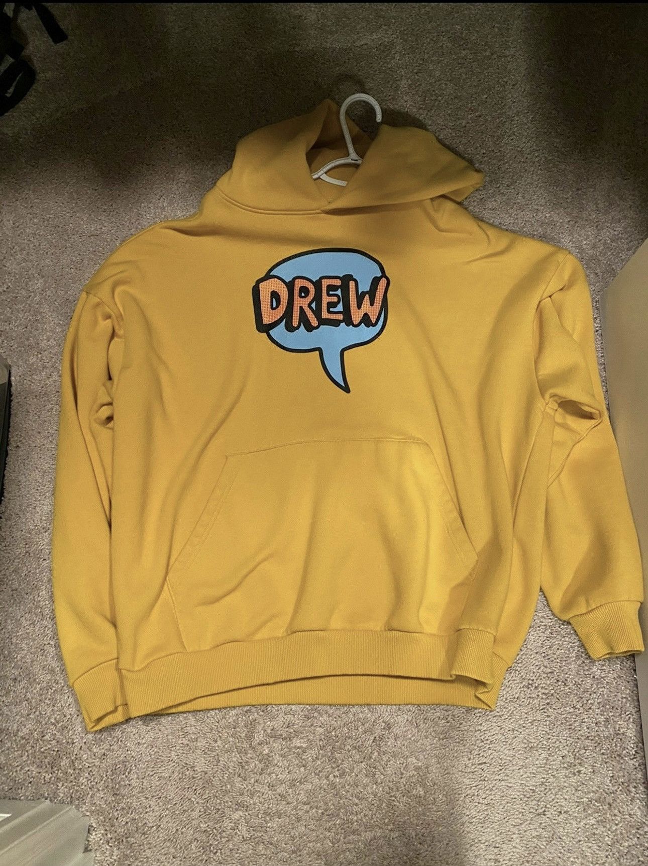 image of Drew House Hoodie in Yellow, Men's (Size Large)