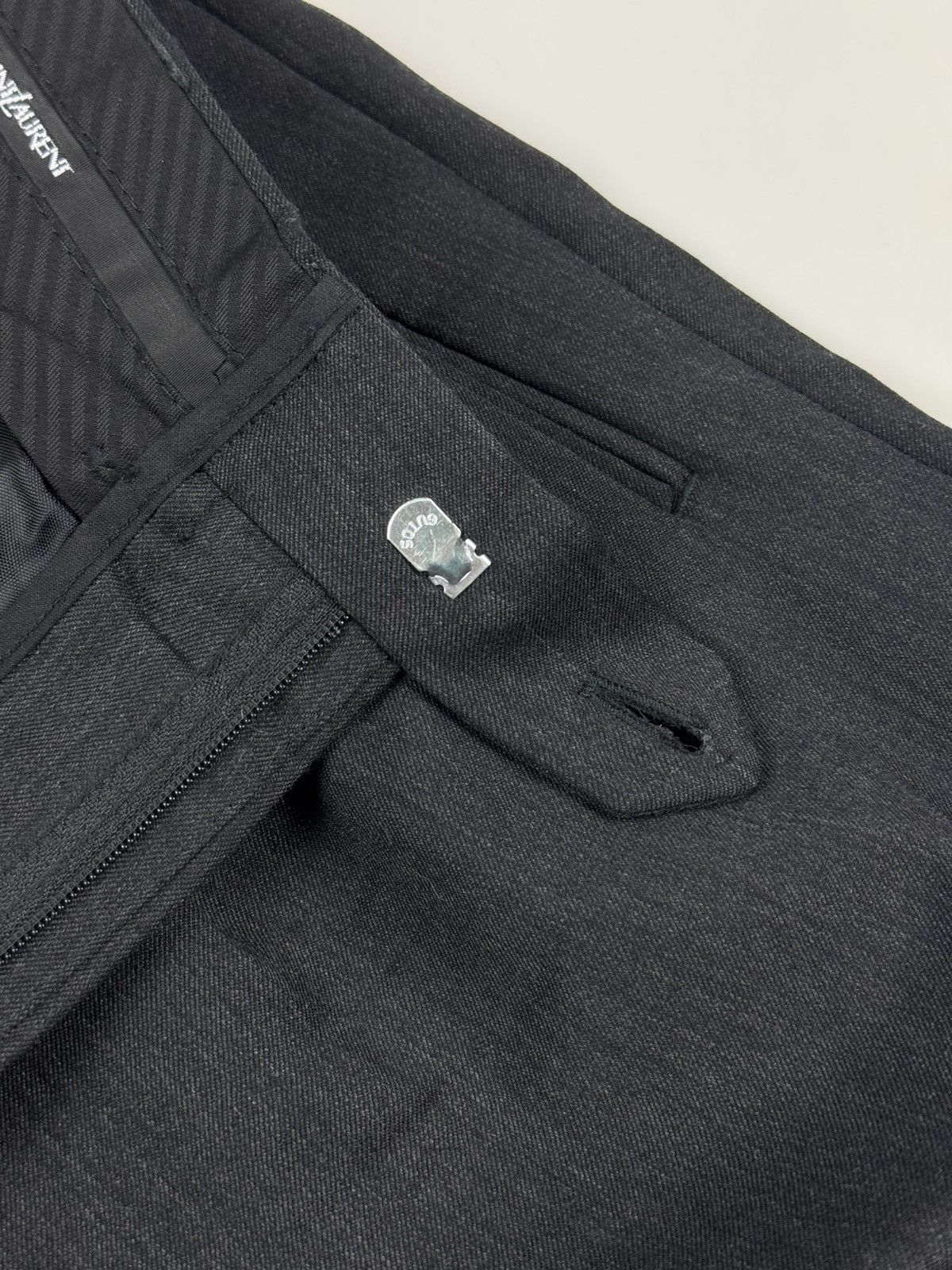 Yves Saint Laurent 1990’s Vintage YSL Yves Saint Laurent Classic Wool Trousers Size US 32 / EU 48 - 11 Thumbnail