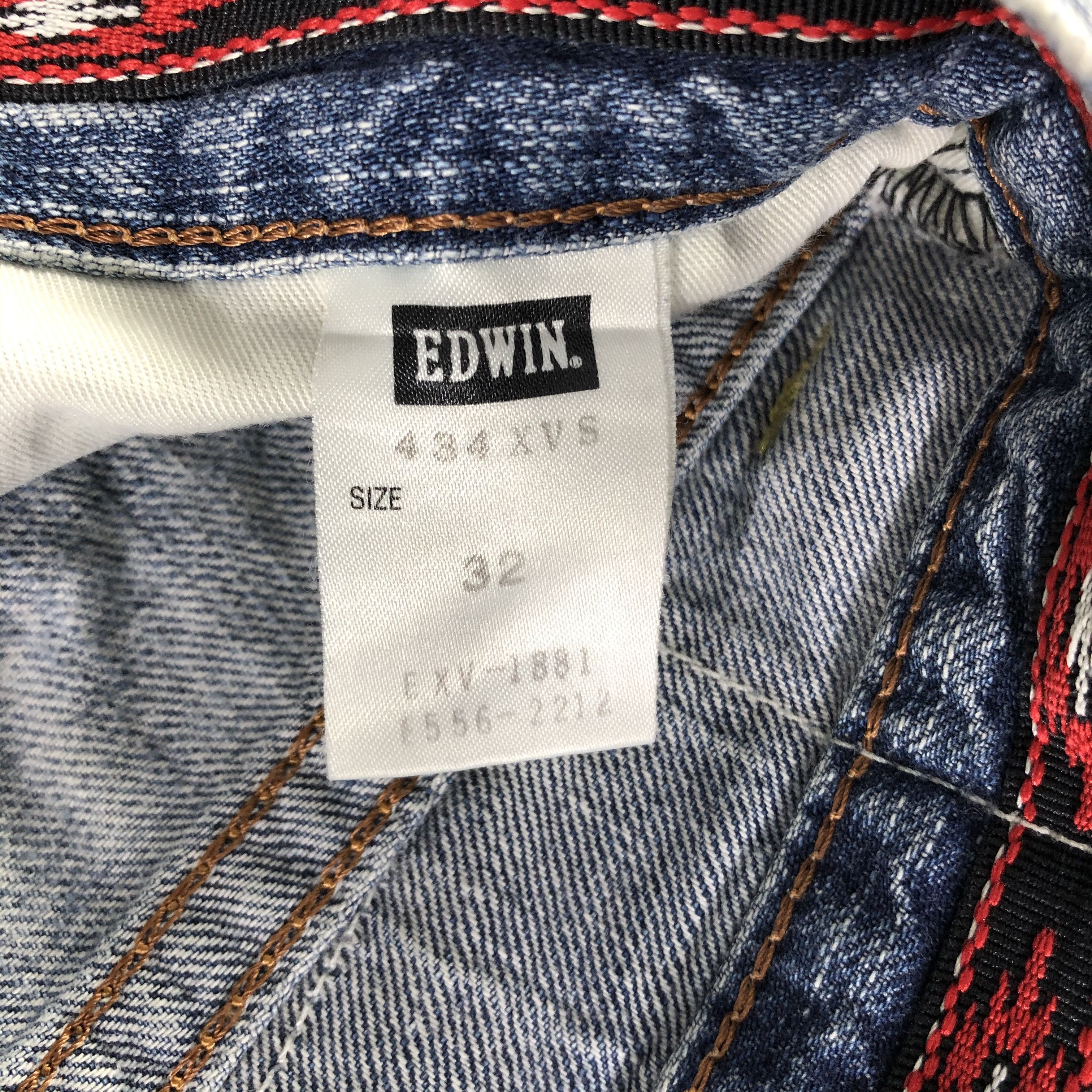 Edwin Edwin XV Jeans Medium Wash Ripped Denim KJ2560 Size US 32 / EU 48 - 9 Thumbnail