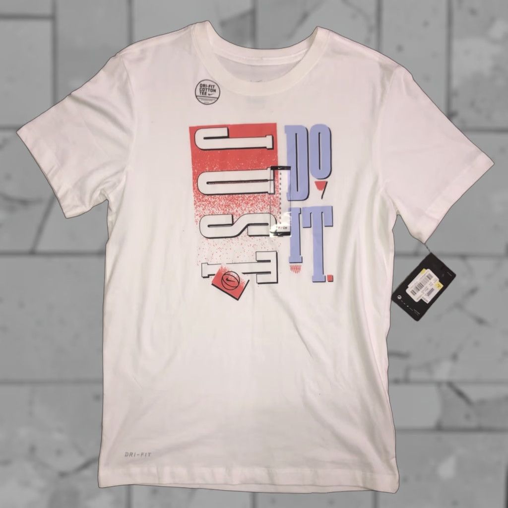 Nike NWT Nike Just Do It T-Shirt White Men’s Small Size US S / EU 44-46 / 1 - 1 Thumbnail
