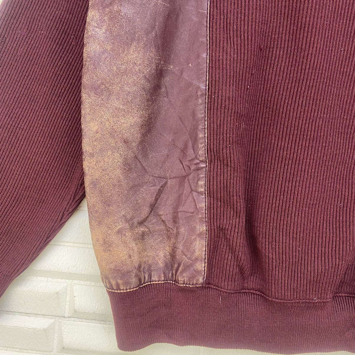 Vintage Vintage 80s Lainez Madrid Leather + Knit Jacket Size US S / EU 44-46 / 1 - 14 Thumbnail