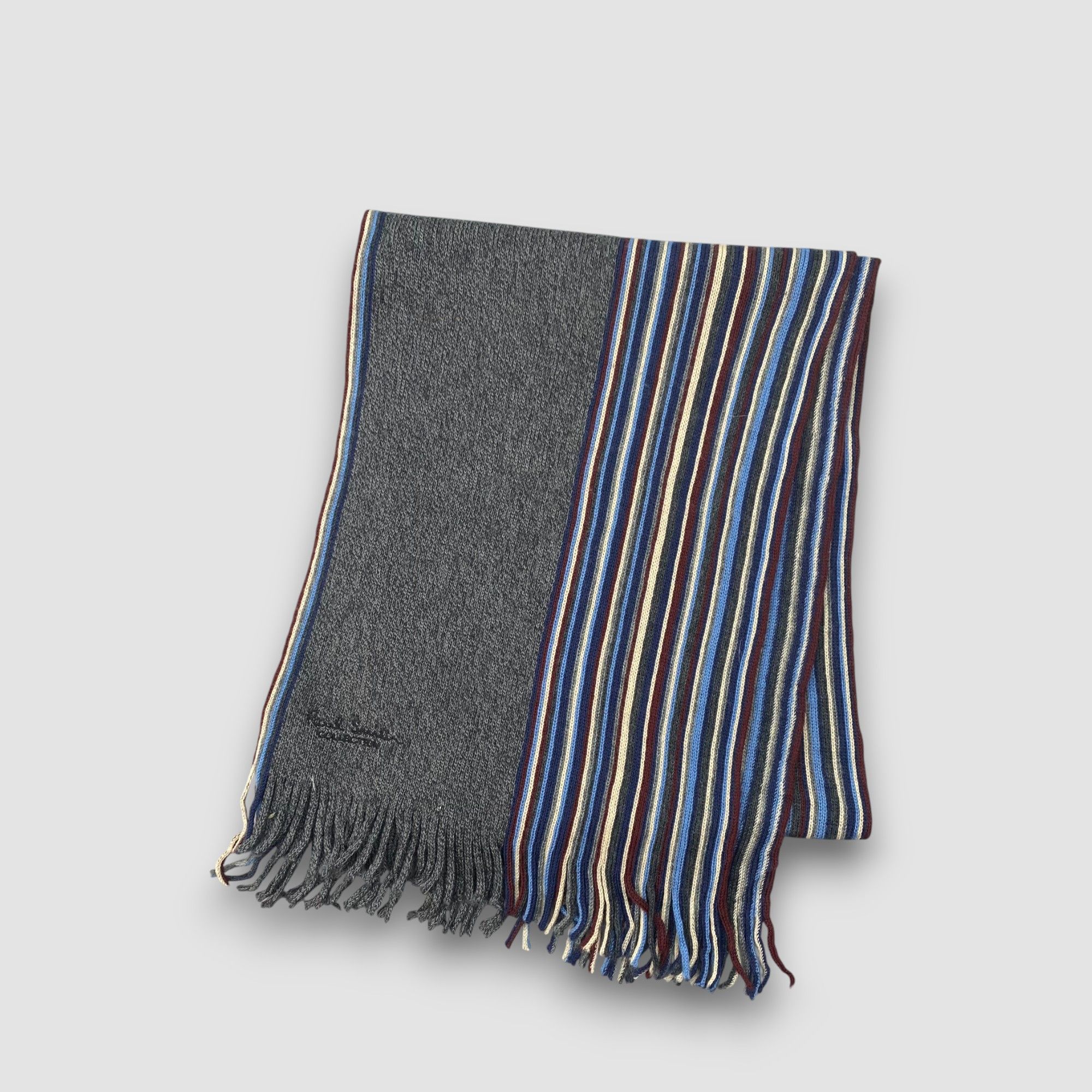Paul Smith Vintage Paul Smith Scarf Muffler Wool Ribbed Knit Scarves Size ONE SIZE - 3 Thumbnail