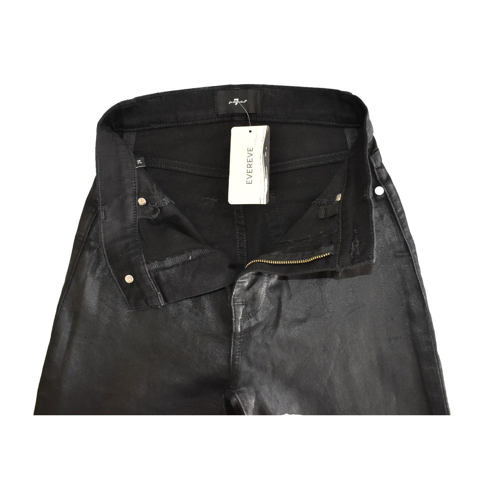 7 For All Mankind 7 FOR ALL MANKIND Evereve Hi Waist Skinny Jeans Size 24 $228 Size 25" / US 0 / IT 36 - 3 Thumbnail