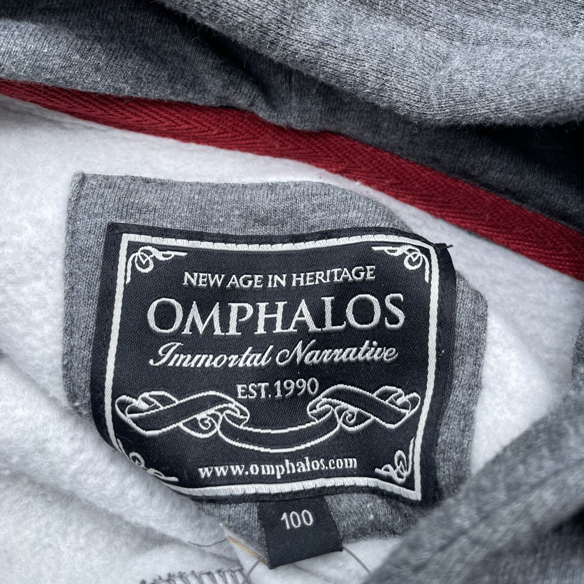 Vintage Hoodie omphalos grey Size US M / EU 48-50 / 2 - 6 Thumbnail