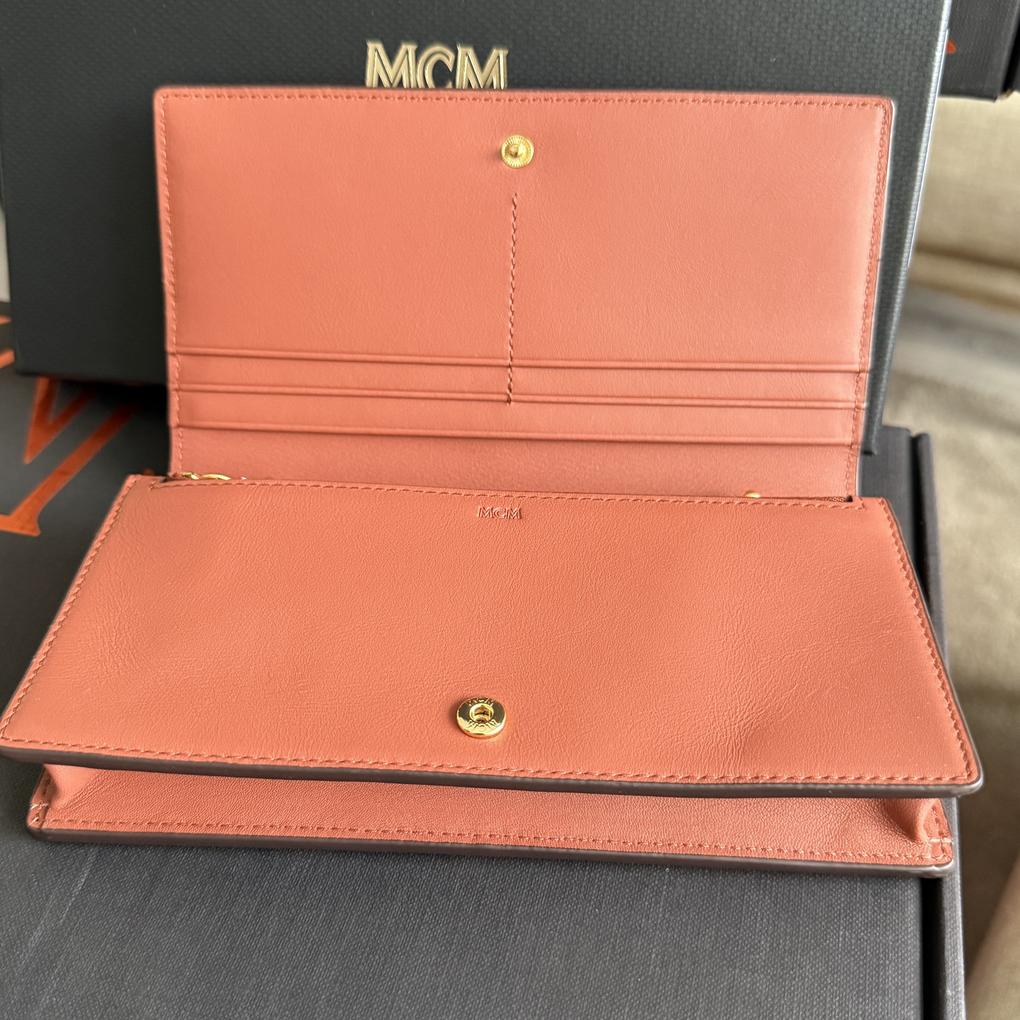 MCM MCM Wallet Purse On Leather and Chain, MYL ESAK01 X7001 Size ONE SIZE - 3 Thumbnail