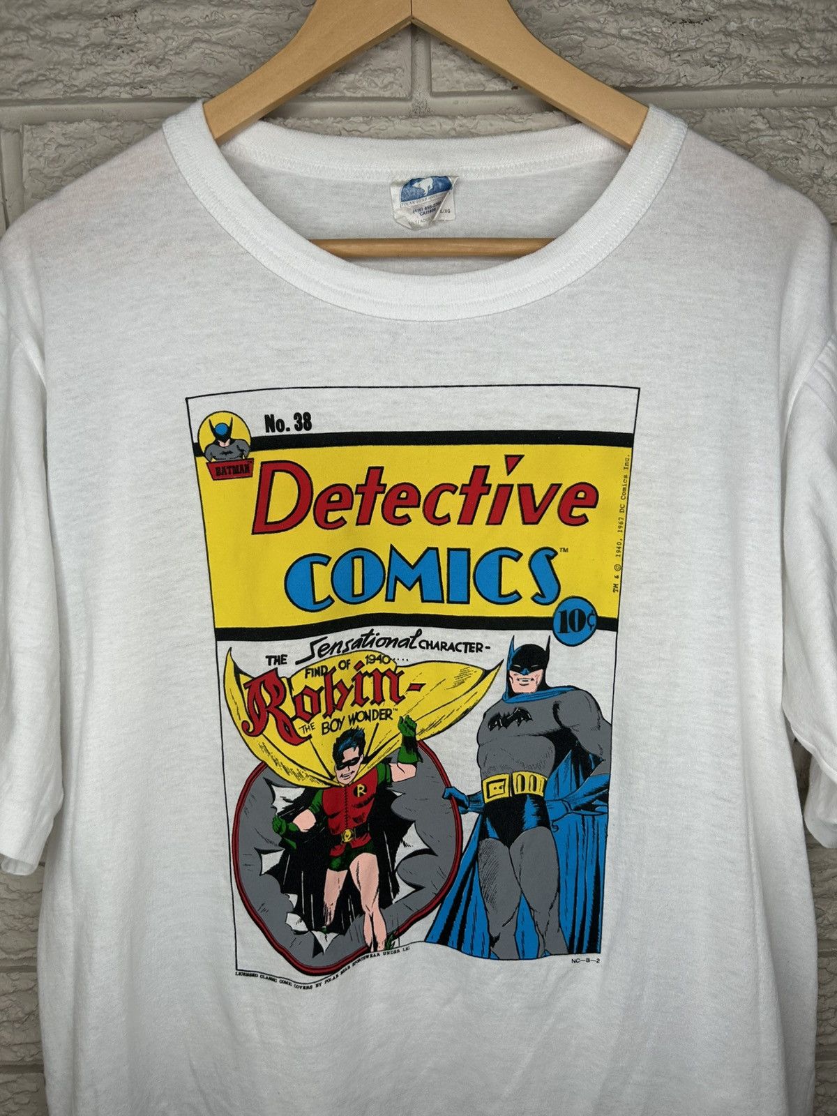 Vintage Vintage DC Comics #38 Batman And Robin T Shirt Size US XL / EU 56 / 4 - 2 Thumbnail