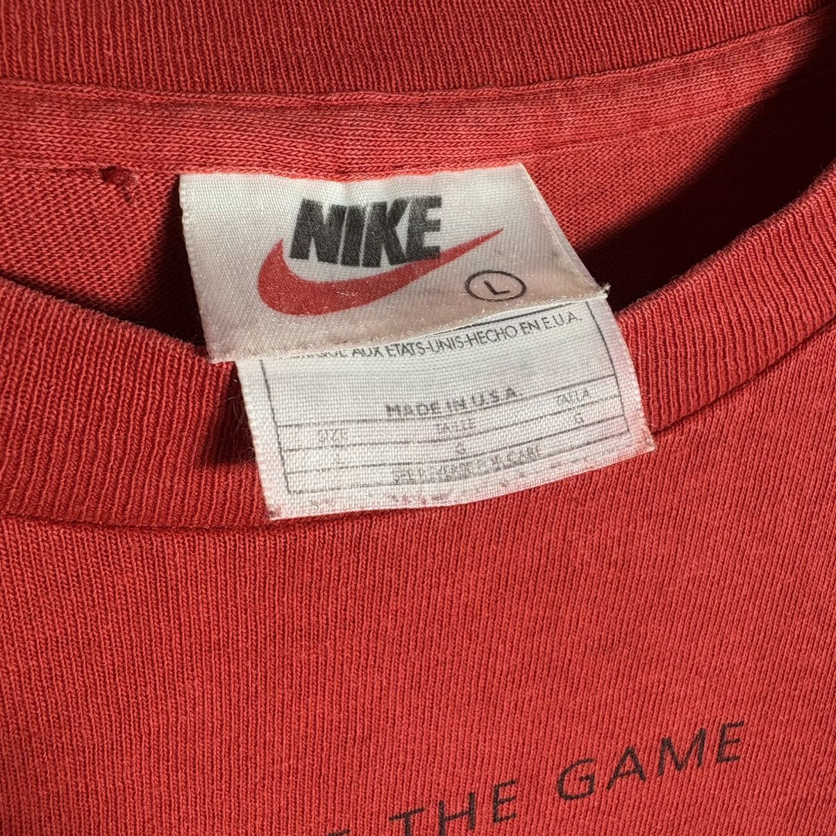 Nike × Vintage Vintage 90s Nike Center Swoosh Basketball Tee Size US XL / EU 56 / 4 - 6 Thumbnail
