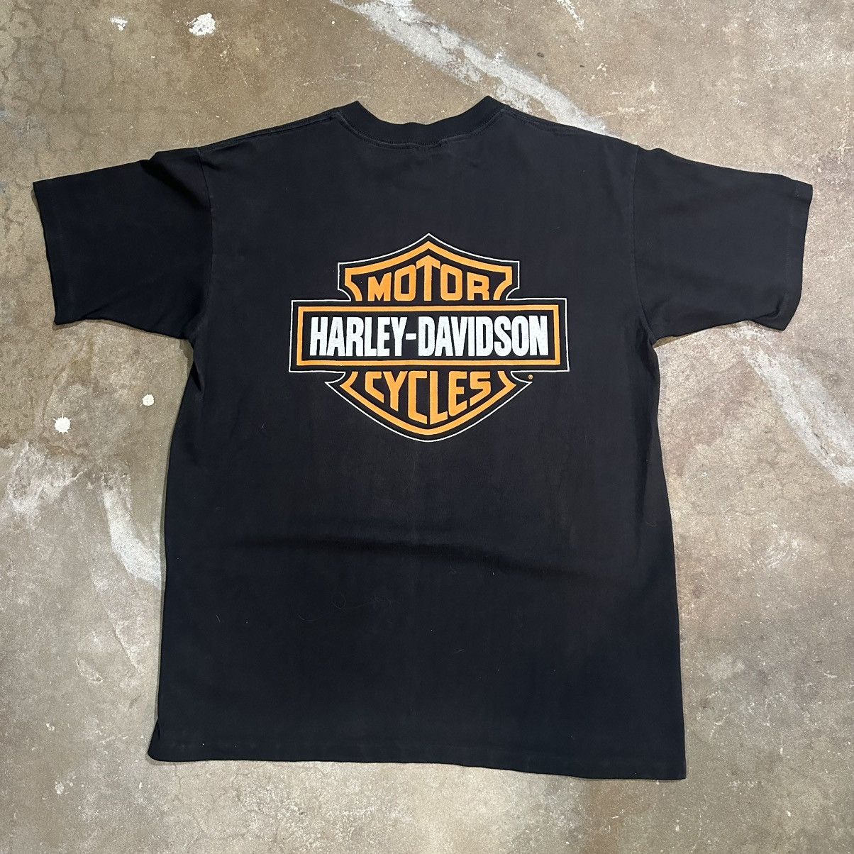 Harley Davidson Vintage Harley Davidson Flaming Eagle Tshirt Size US L / EU 52-54 / 3 - 4 Thumbnail