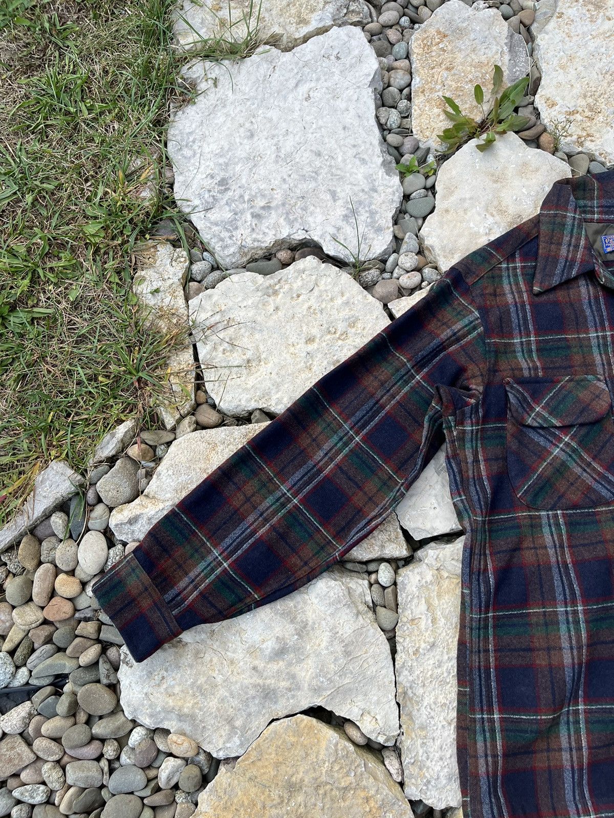 Flannel × Pendleton × Vintage Vintage 60s Pendleton wool flannel shirt plaid checked jacke Size US M / EU 48-50 / 2 - 14 Thumbnail