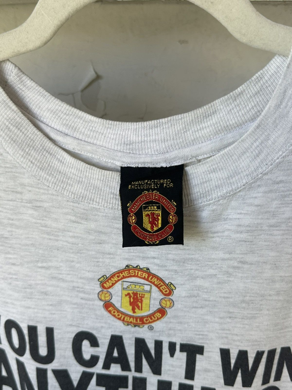 Vintage Vintage Manchester United 95-96 Winners Cup T-shirt Size US L / EU 52-54 / 3 - 5 Thumbnail