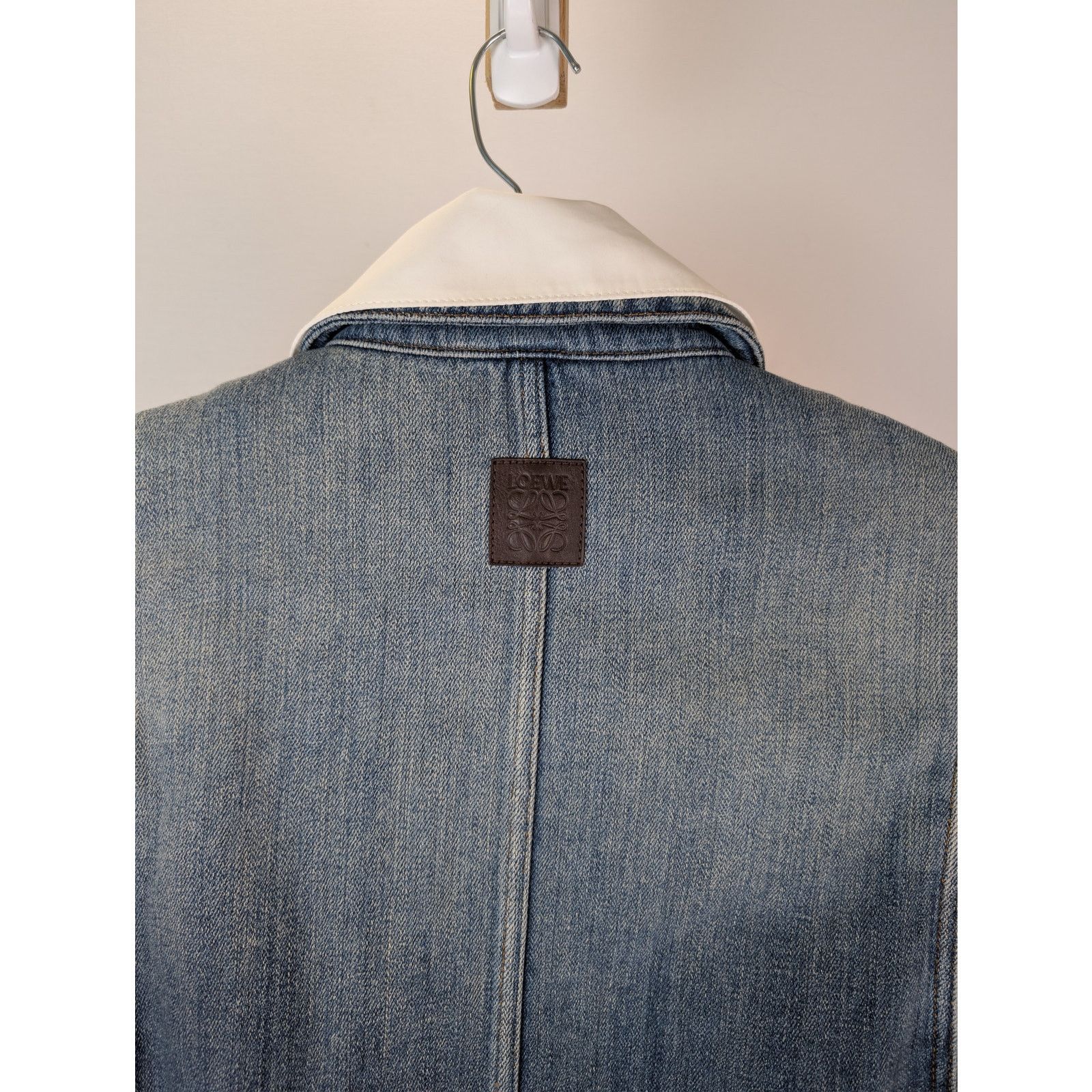 Loewe o1rshd1 Hybrid Denim Azul Zip-up Jacket in Blue Size US M / EU 48-50 / 2 - 14 Thumbnail