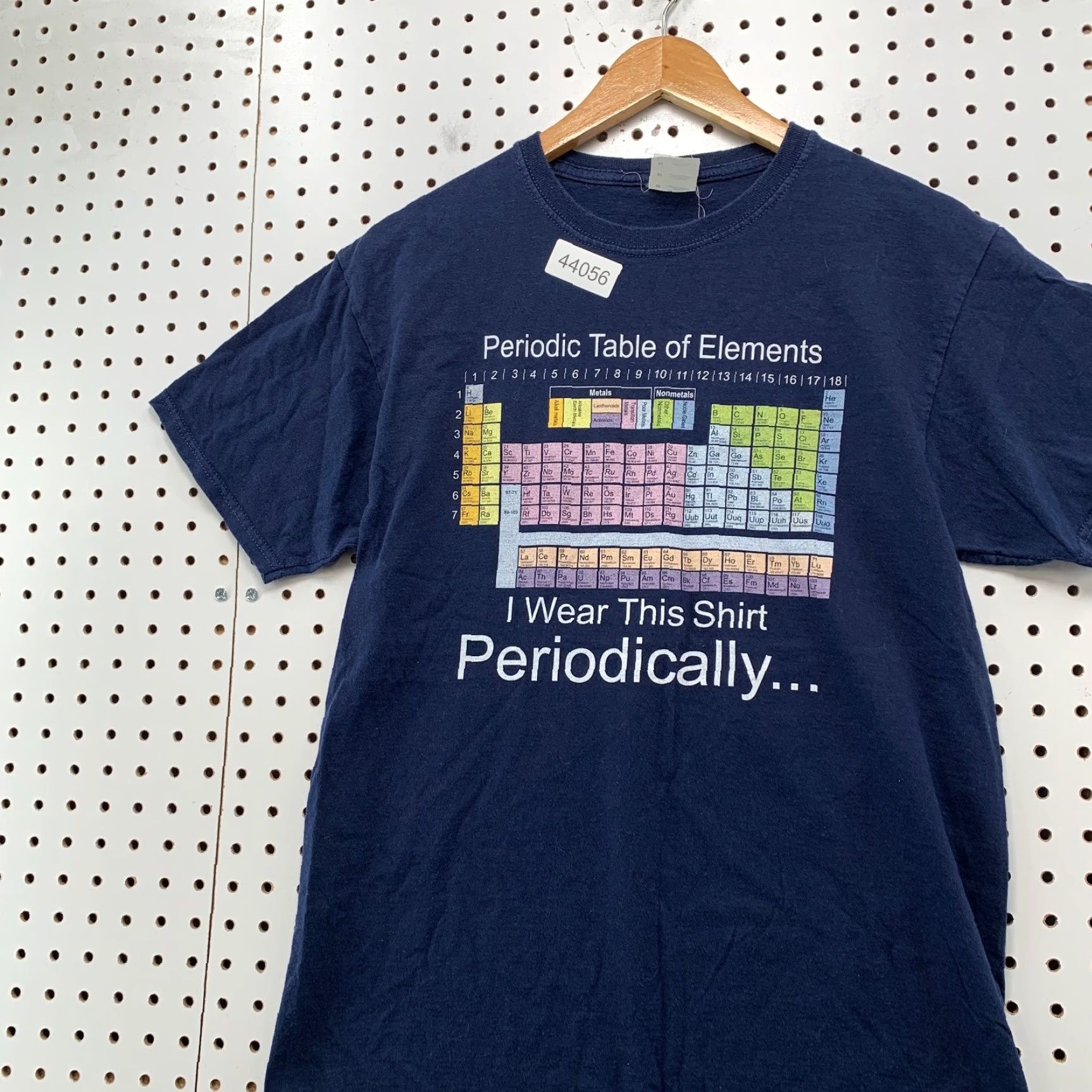 Vintage VINTAGE Periodic Table Funny Shirt Men M Blue TEE Graphic Size US M / EU 48-50 / 2 - 2 Thumbnail