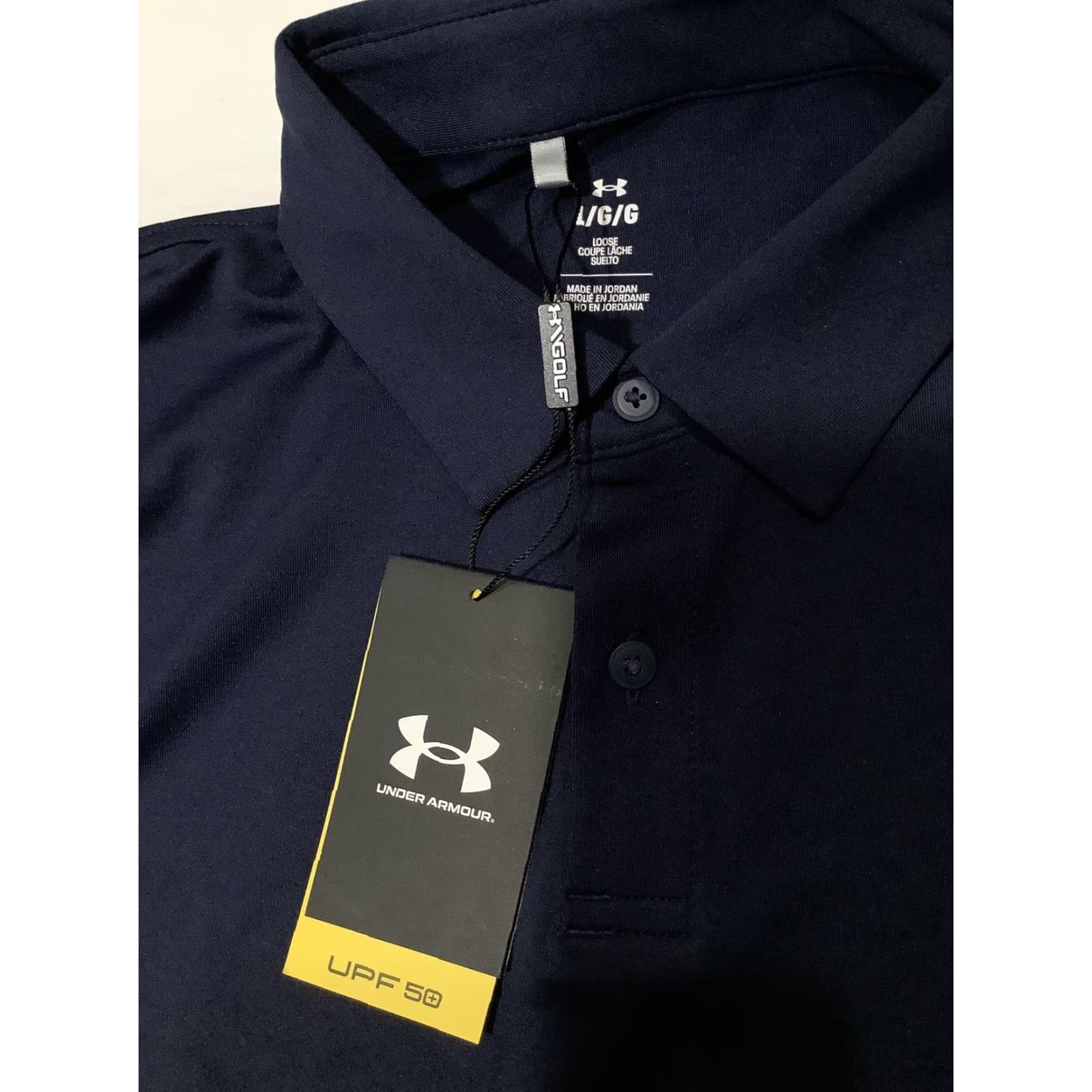 Under Armour Under Armour Shirt Mens Large Blue UA T2G Polo UPF 50 Golf Performance Stretch Shirt Size US L / EU 52-54 / 3 - 4 Thumbnail