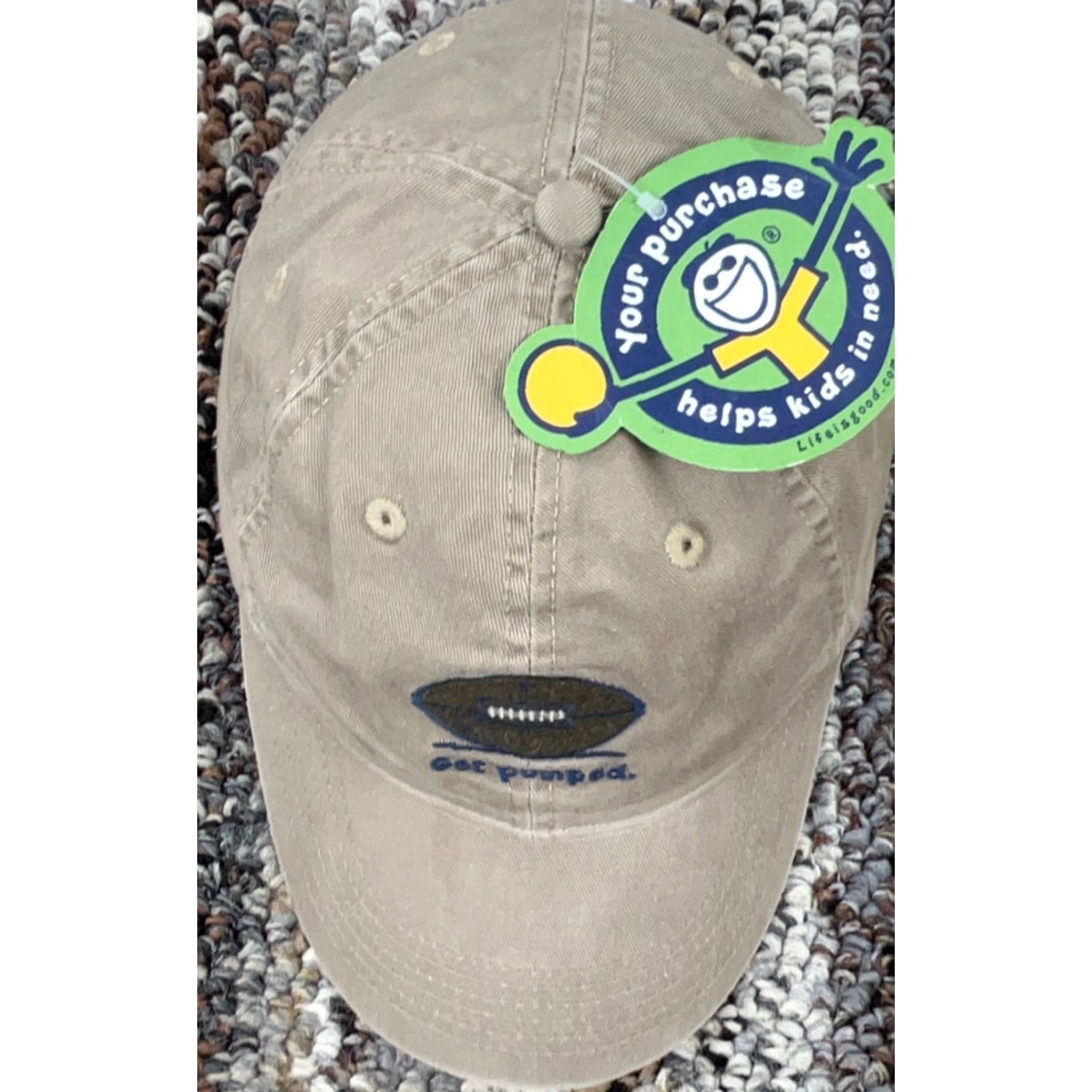 Life is Good Life is Good Hat Cap Strap Back Tan Khaki Base Ball Dad Football Adult Mens Size ONE SIZE - 4 Thumbnail