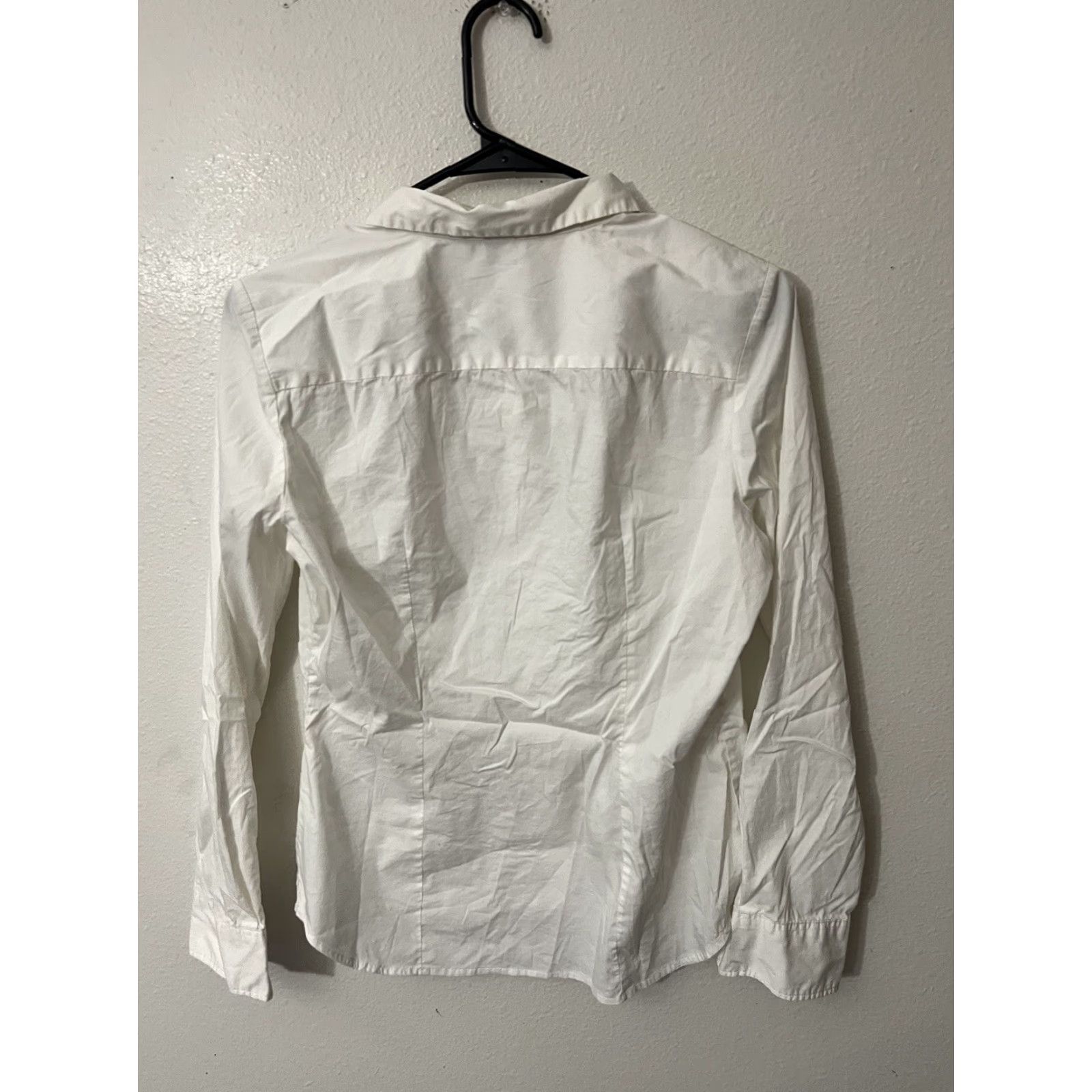 H&M VINTAGE H&M Womens Button-Up Shirt Long Sleeve Solid White Casual 90s Size 10 Size L / US 10 / IT 46 - 2 Thumbnail