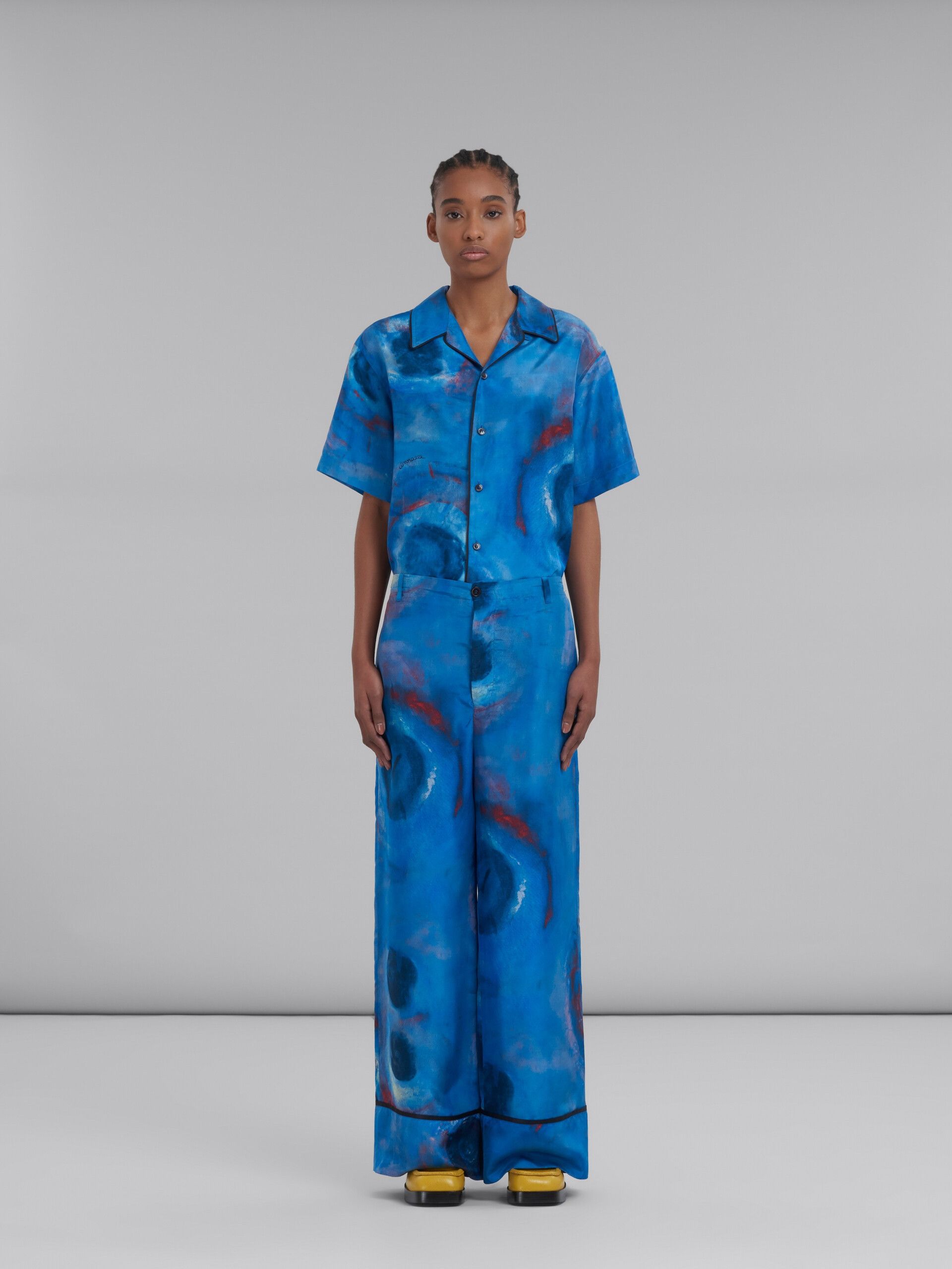 Marni o1srvl11e0624 Trousers in Blue Size 26" / US 2 / IT 38 - 3 Thumbnail