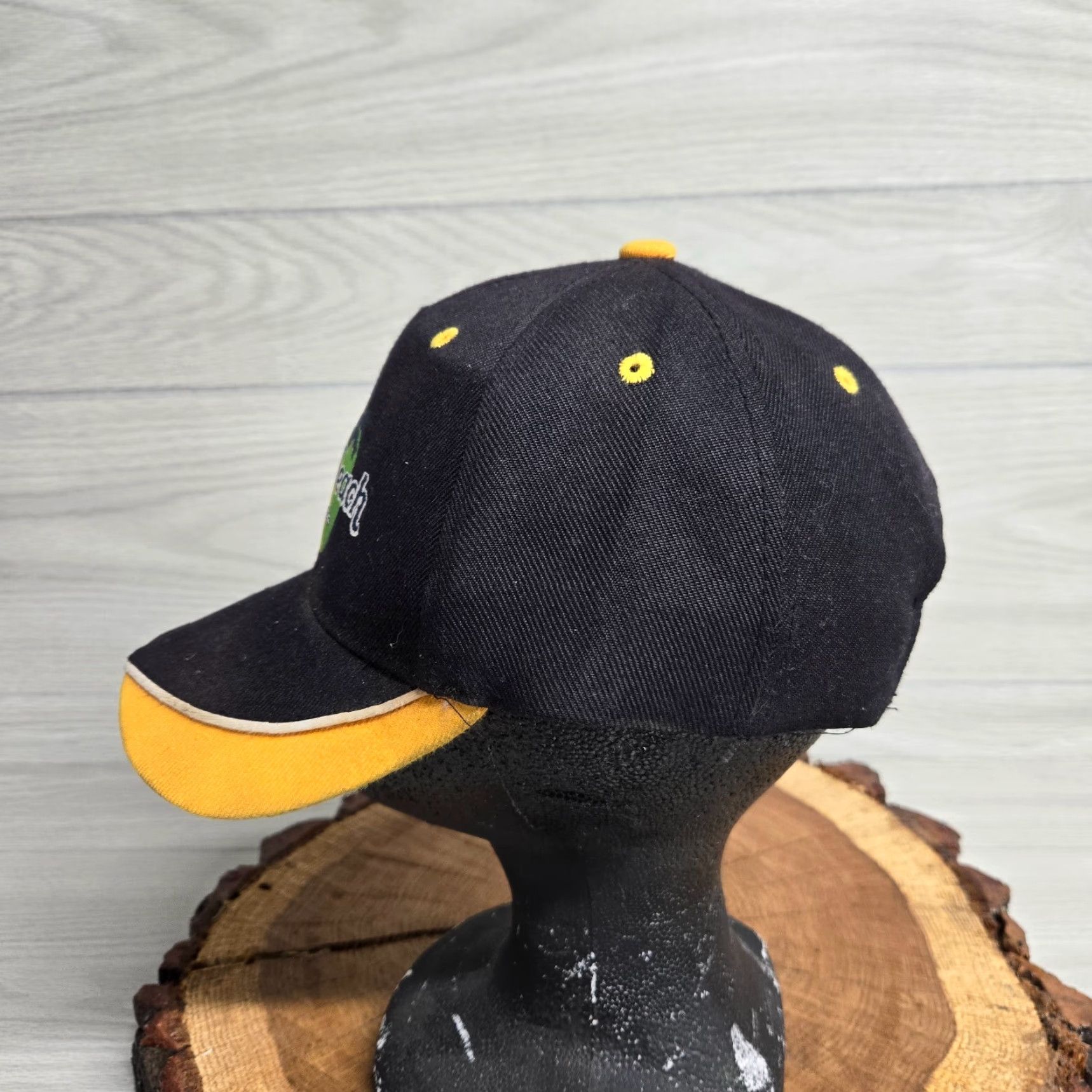 Vintage Miami Beach Black Baseball Cap Adjustable Unisex Adult Hat Size ONE SIZE - 4 Thumbnail