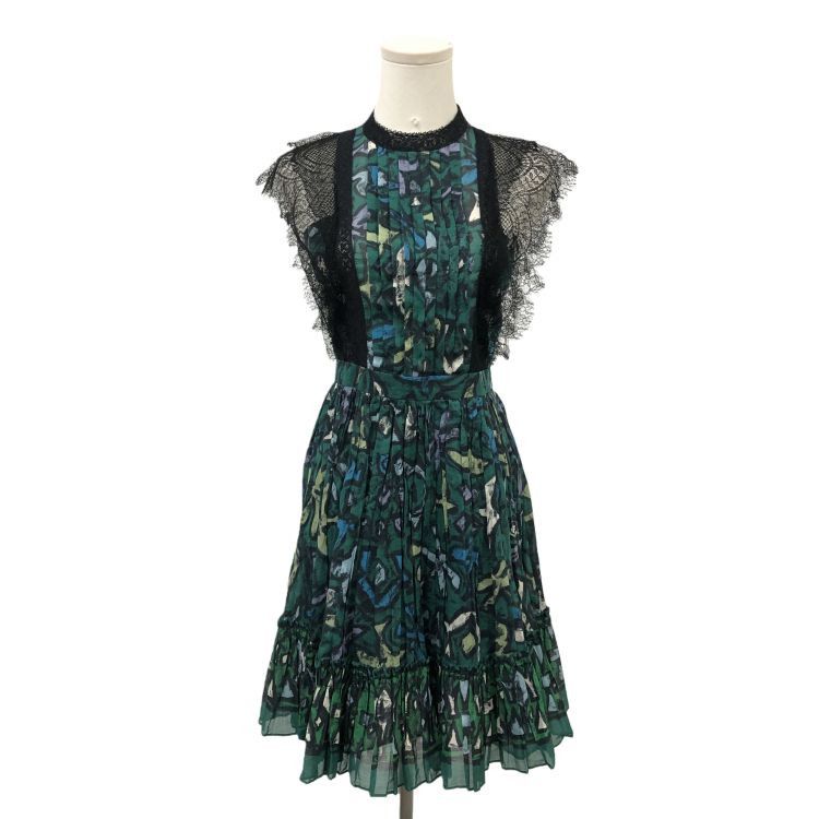 Valentino Valentino Printed Lace Midi Dress Size 38 Size XS / US 0-2 / IT 36-38 - 1 Thumbnail