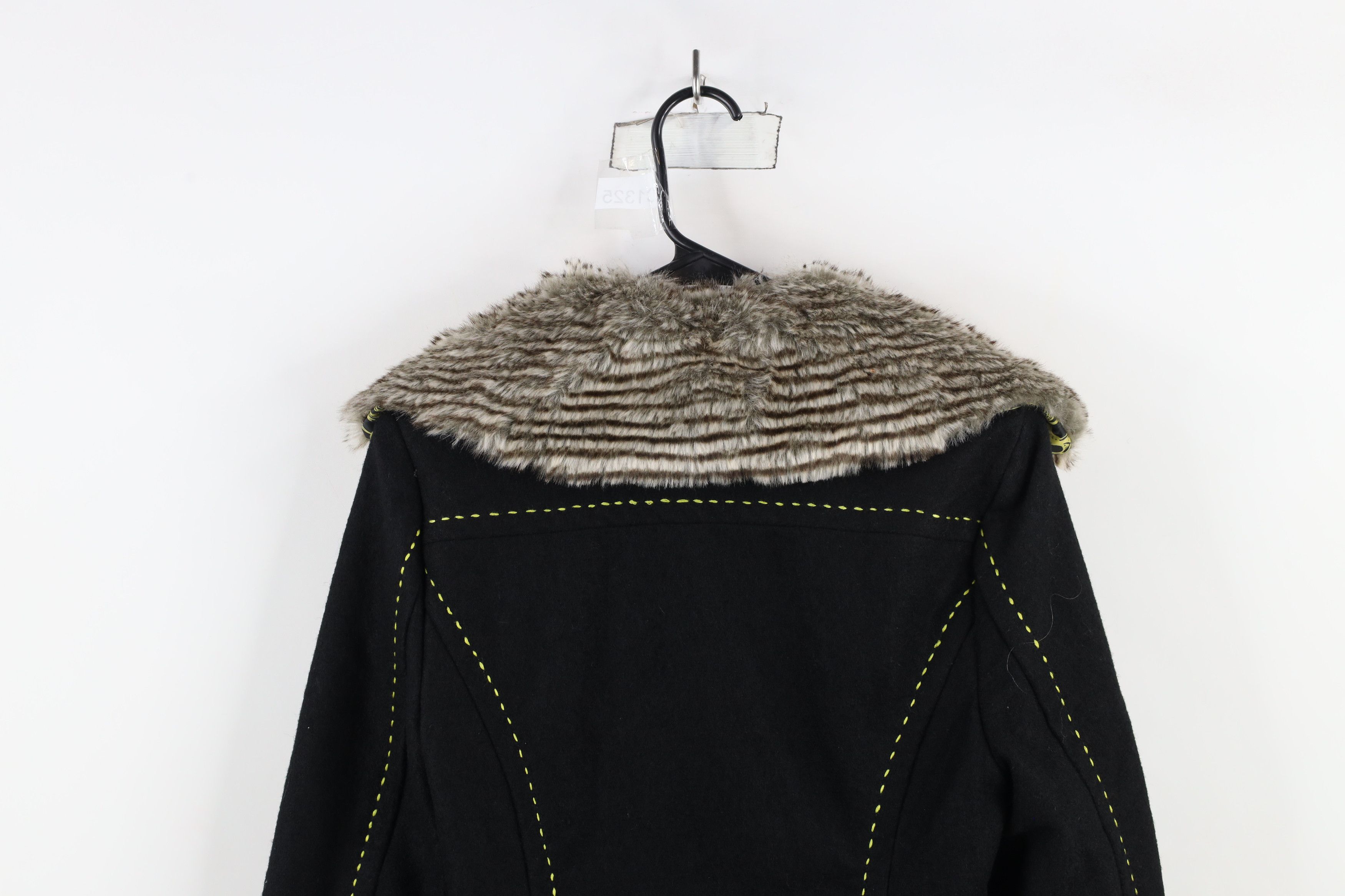 Vintage New Buckle BKE Trim Wool Pennylane Peacoat Jacket Black Size S / US 4 / IT 40 - 14 Thumbnail