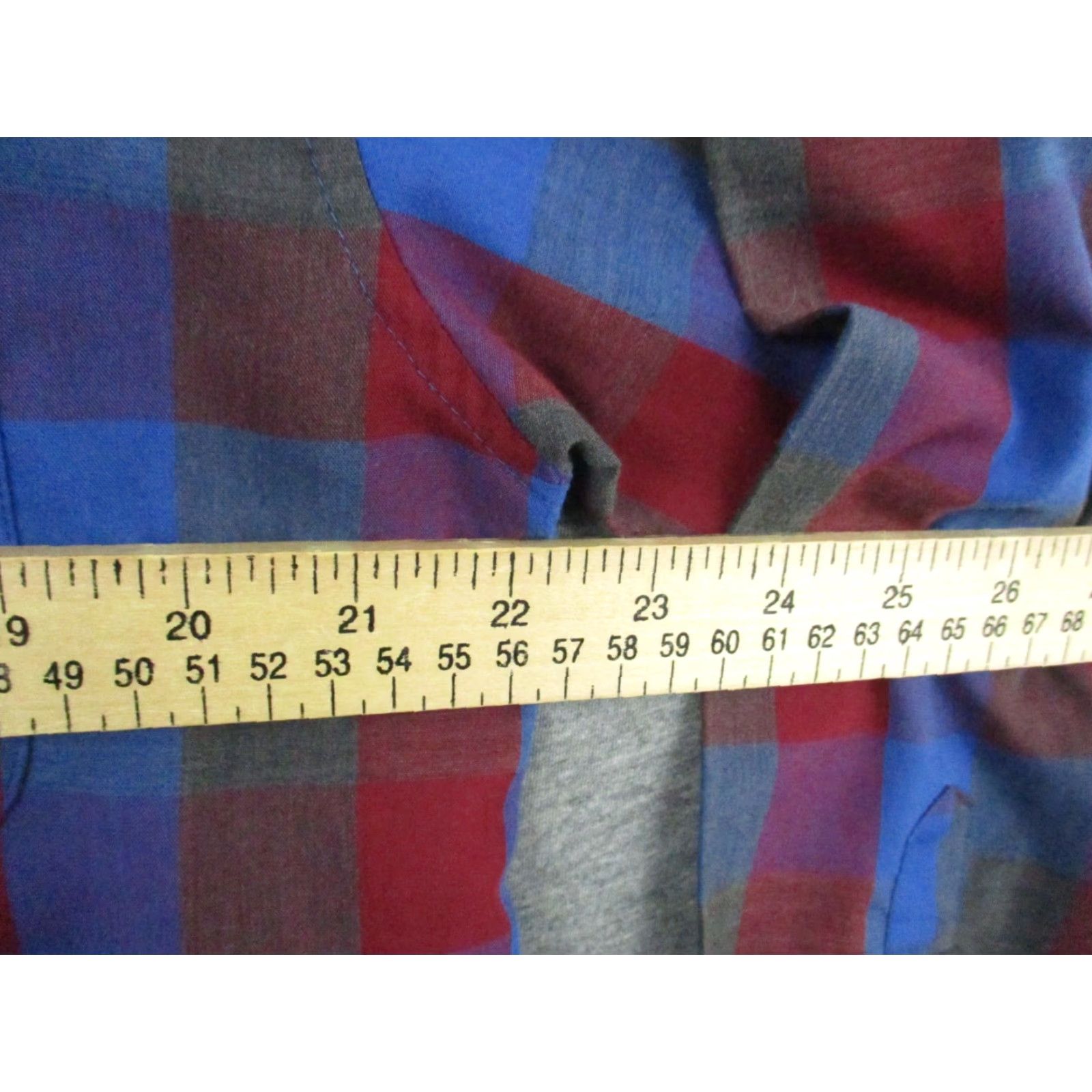 Vintage VINTAGE Oakton Limited Shirt Men Distressed 80s Medium Blue Plaid Cotton Heavyweight Twill Button-Up Long Sleeve Casual Hipster Grunge 80s 90s Mens Size US M / EU 48-50 / 2 - 7 Thumbnail