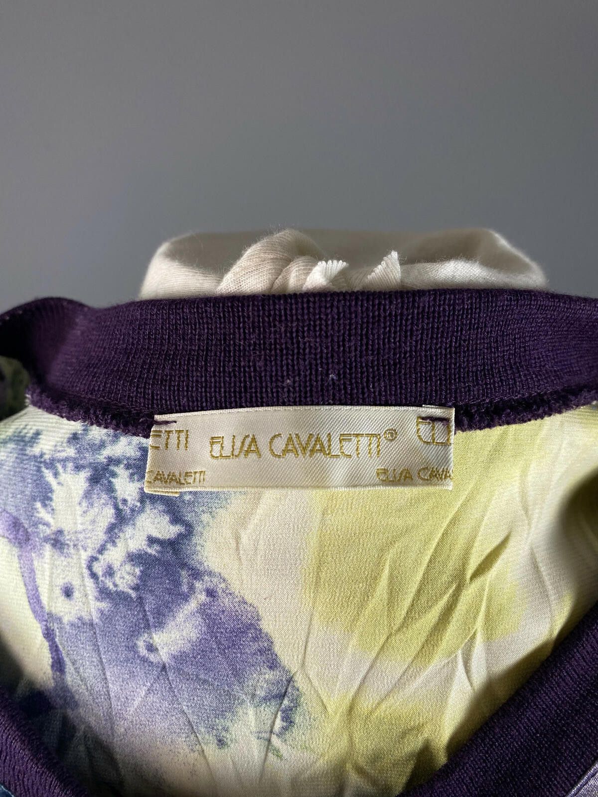Designer Elisa Cavaletti Multicolor Floral Mesh Tunic Dress Size L Size L / US 10 / IT 46 - 8 Thumbnail