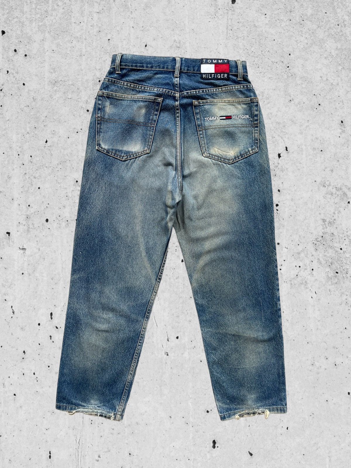 Tommy Hilfiger 🔥Tommy Hilfiger Distressed Denim W28 🔥 Size US 28 / EU 44 - 9 Thumbnail