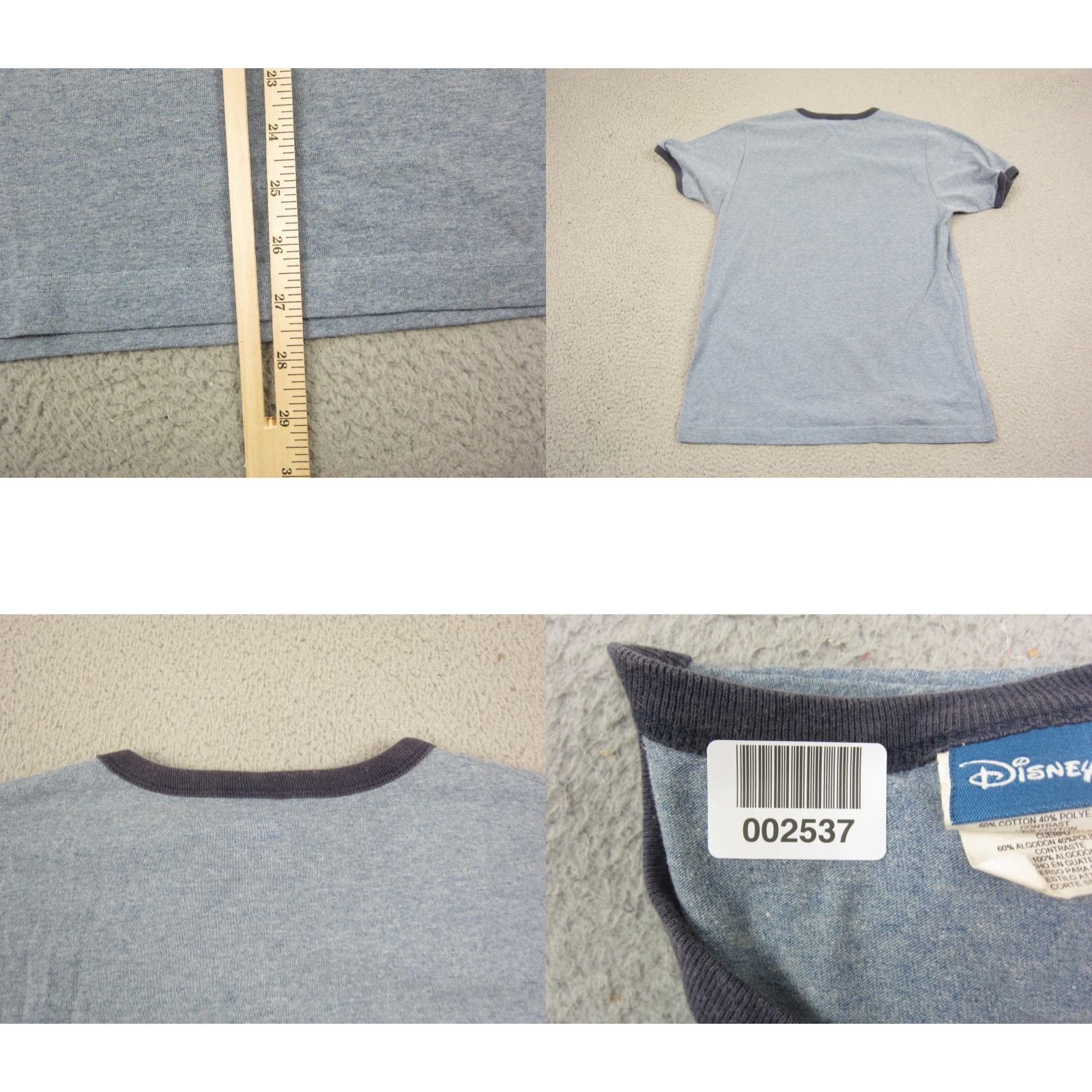 Disney VINTAGE Disney Mickey Mouse Shirt Womens M Blue Heather 90s Y2K Crew Neck Short Sleeve T-Shirt Casual Womens Size M / US 6-8 / IT 42-44 - 8 Thumbnail
