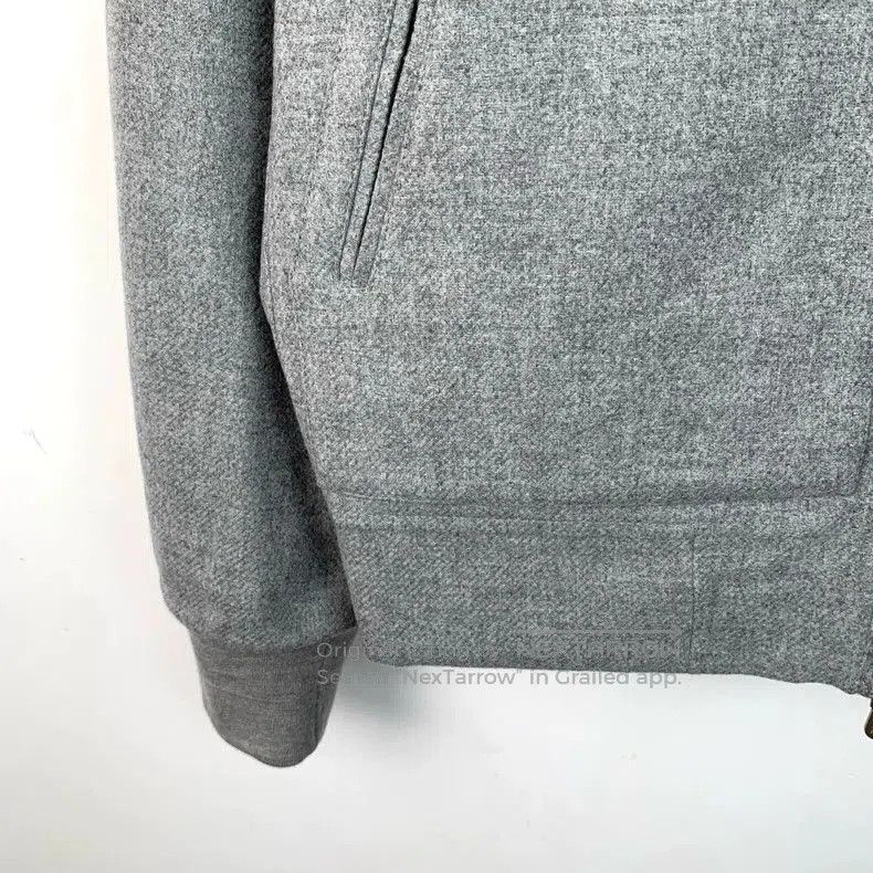 Brunello Cucinelli Brunello Cucinelli Gray Wool Hooded Jacket. Size US XS / EU 42 / 0 - 6 Thumbnail