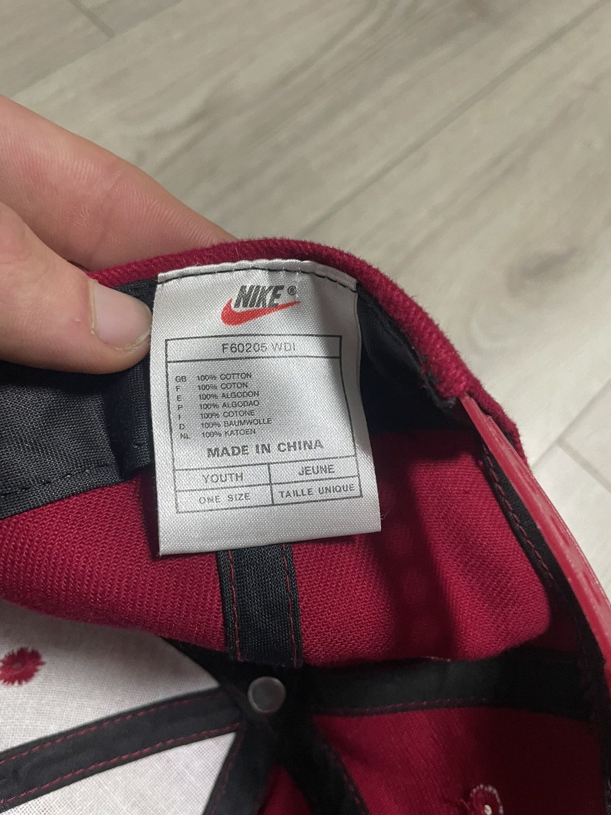 Nike Very Rare Nike Cap Big Logo Swoosh Drill Y2K 90s Hype Retro Size ONE SIZE - 7 Thumbnail