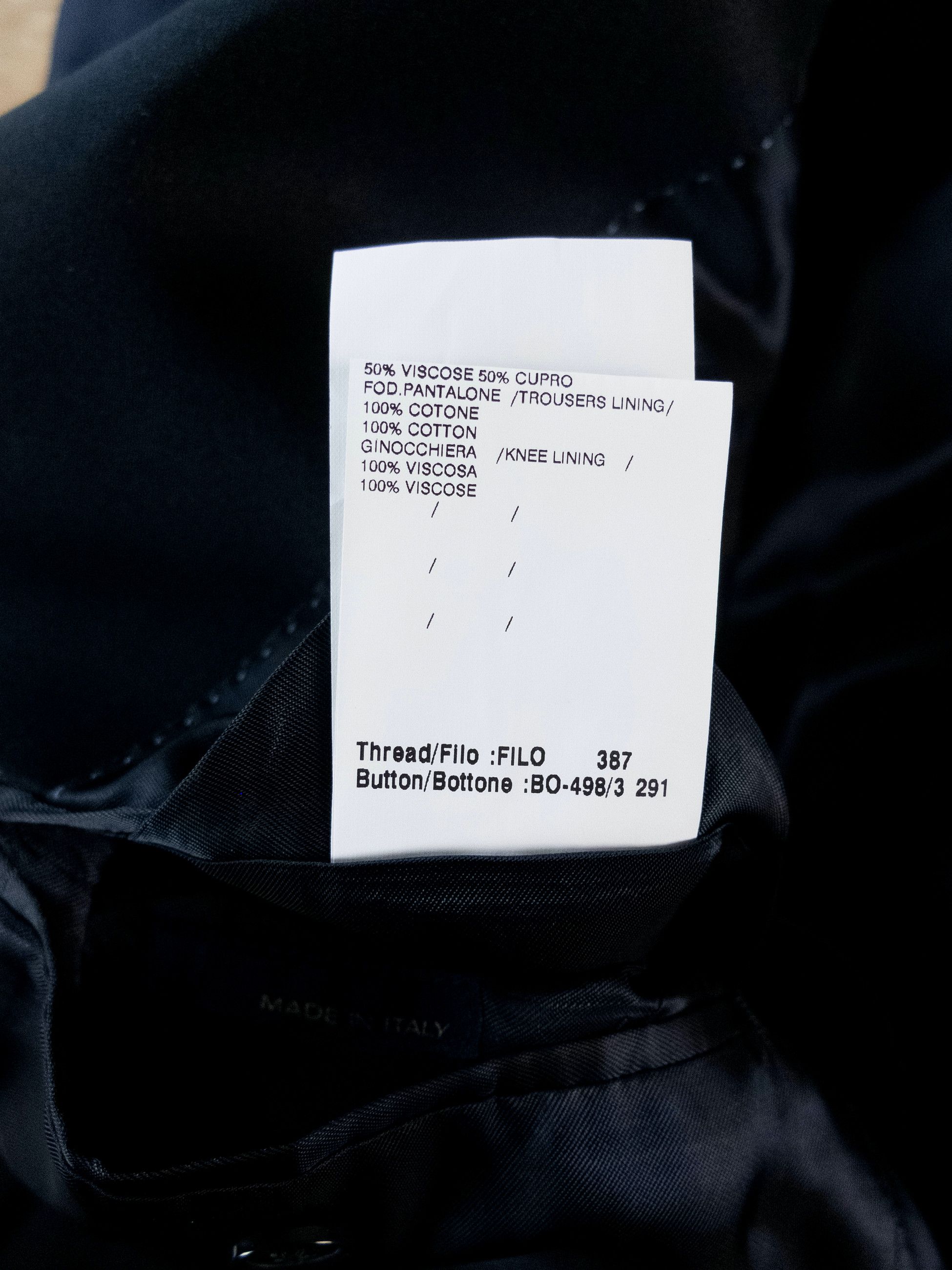 Lardini LARDINI navy blue cotton wool tuxedo Size 40 US / 50 IT Size 40R - 13 Thumbnail